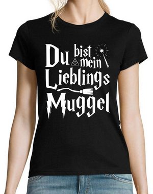 Youth Designz Print-Shirt Du Bist Mein Lieblingsmuggel Spruch Damen T-Shirt mit modischem Fun-Look Aufdruck