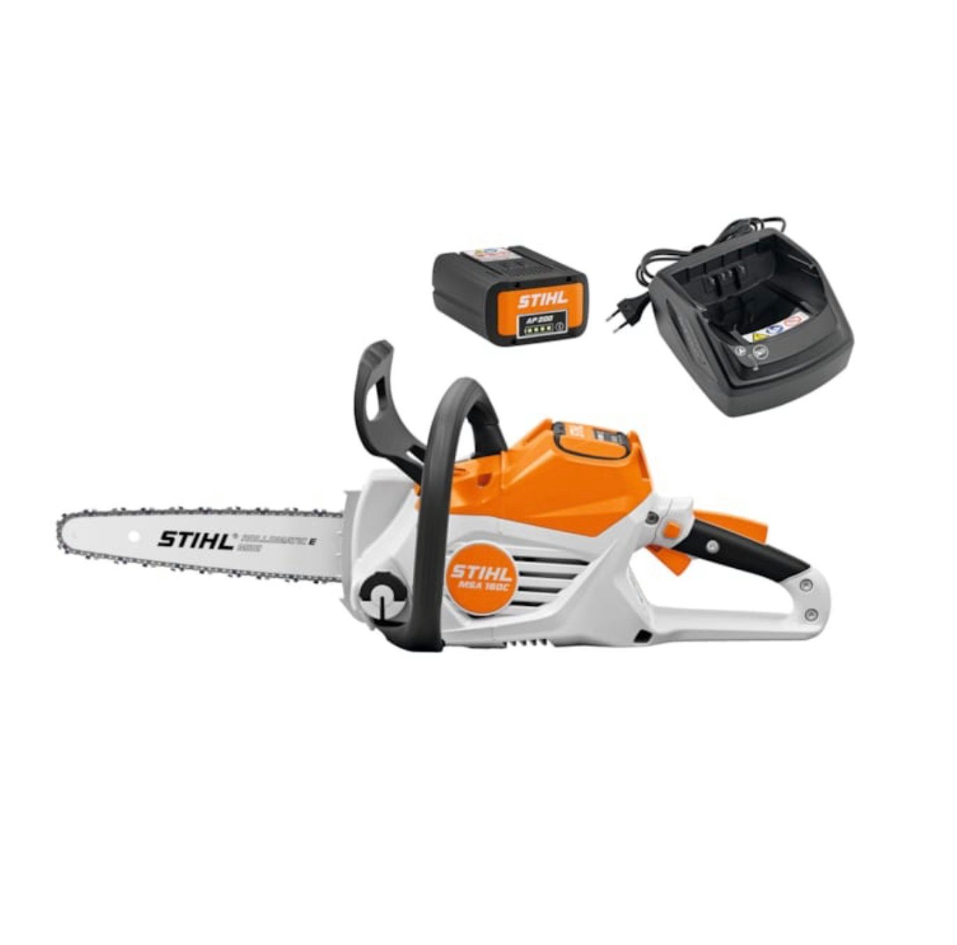 STIHL Akku-Motorsense AKKU MOTORSÄGE MSA 160 C-B SET AP 200 + AL 101