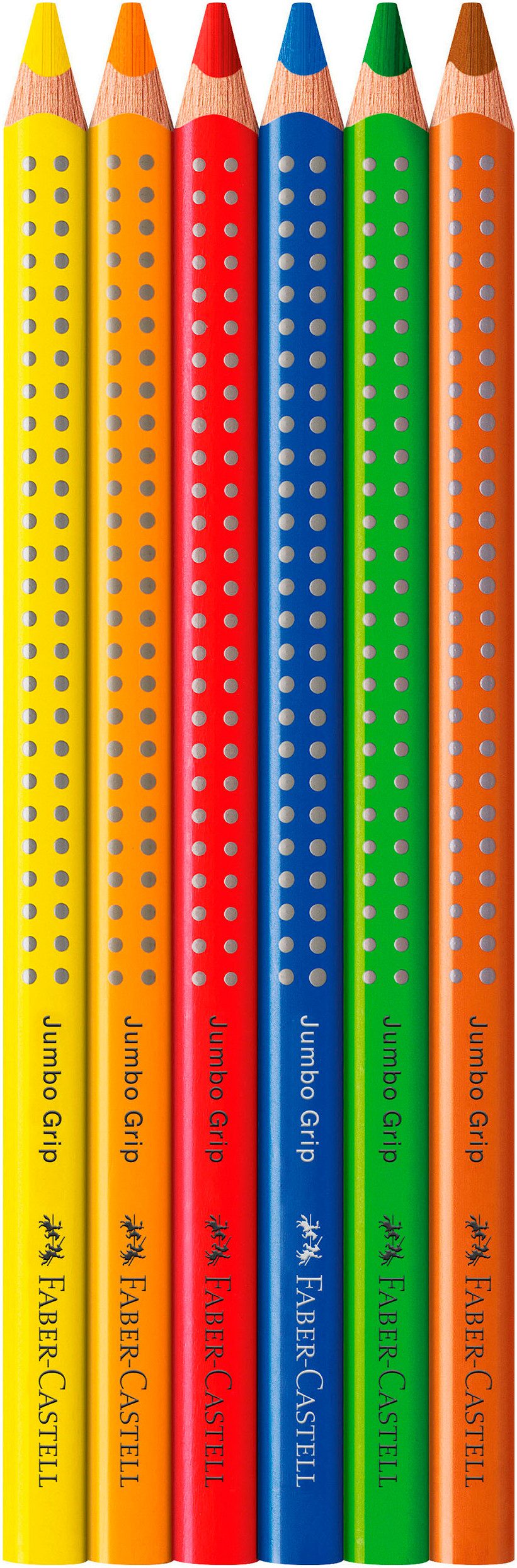 Faber-Castell Buntstift Jumbo Grip 6er-Kartonetui