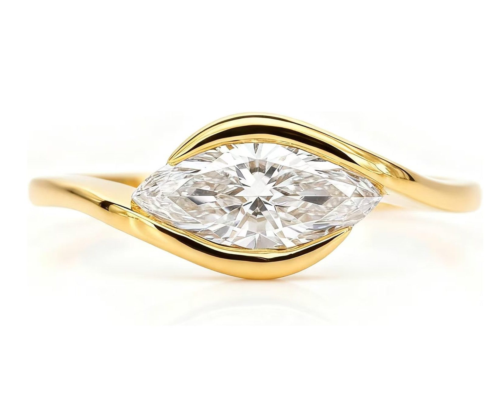 Jumpeak Diamantring 1.5ct,D/E,VVS,2EX,Im Laborhergestellter Diamant,Verlobungsring, Geschenk ideen für frau,Valentinstag geschenk für sie, Damen geschenk