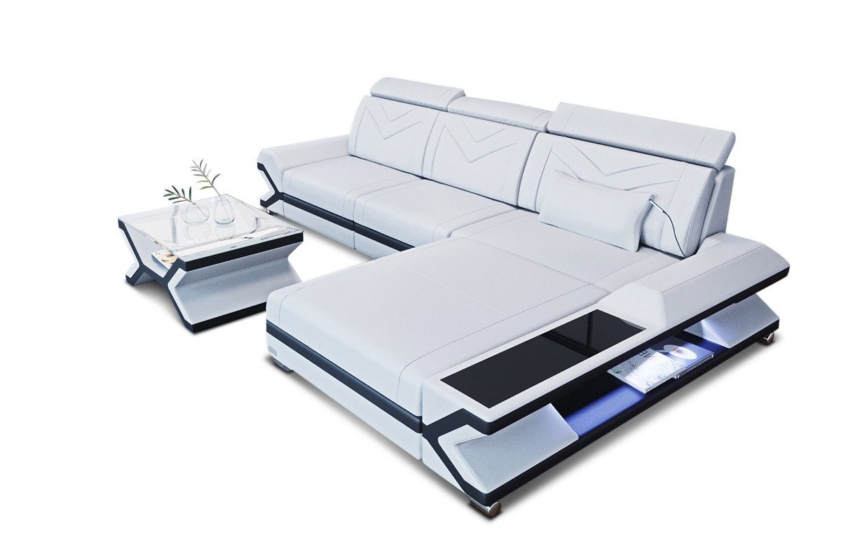 Sofa Dreams Ecksofa Ledercouch Ledersofa Napoli günstig online kaufen