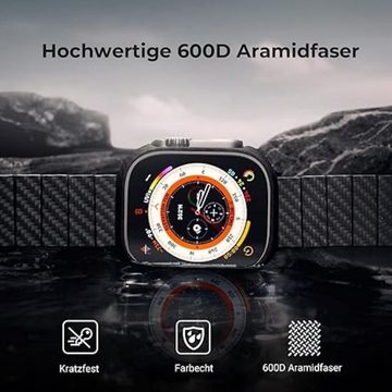 Fangqi Smartwatch-Hülle Smartwatch Gehäuse -für Apple Watch Ultra 2/Ultra, 600D Aramidfaser