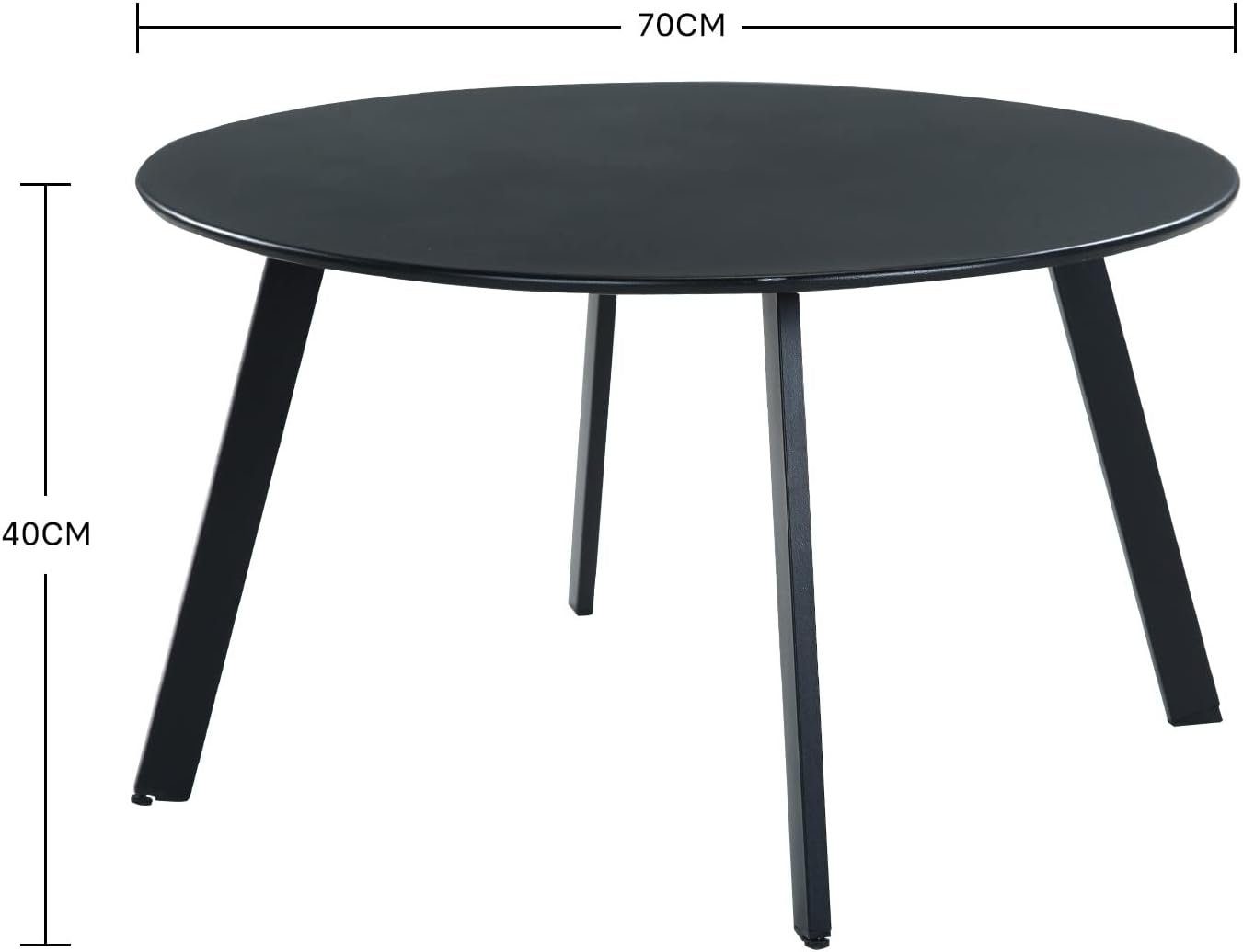 Grand patio Couchtisch Runder Kaffeetisch, Legierter günstig online kaufen