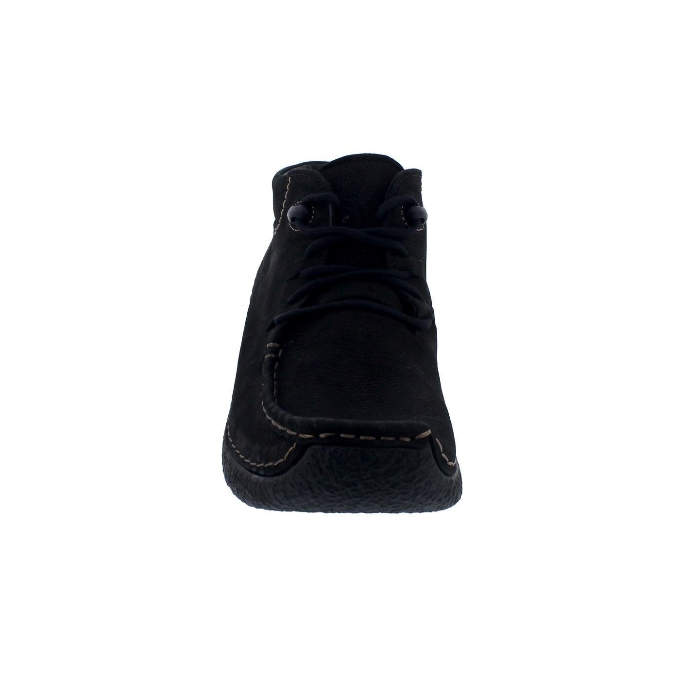 WOLKY Wolky Seamy Moc Bootie, Antique nubuck, Black 0625311-000 Schnürstiefel