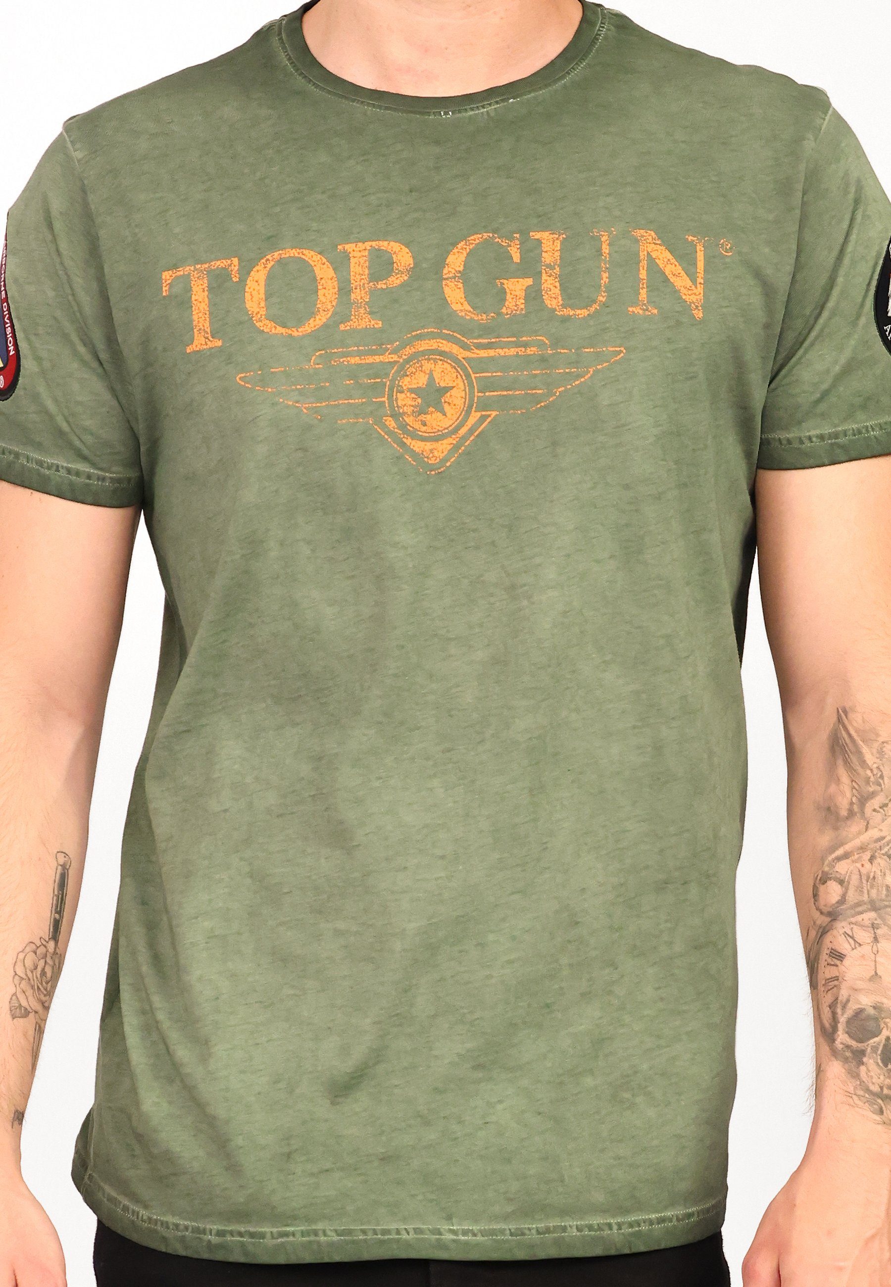T-Shirt olive GUN TOP TG20213001