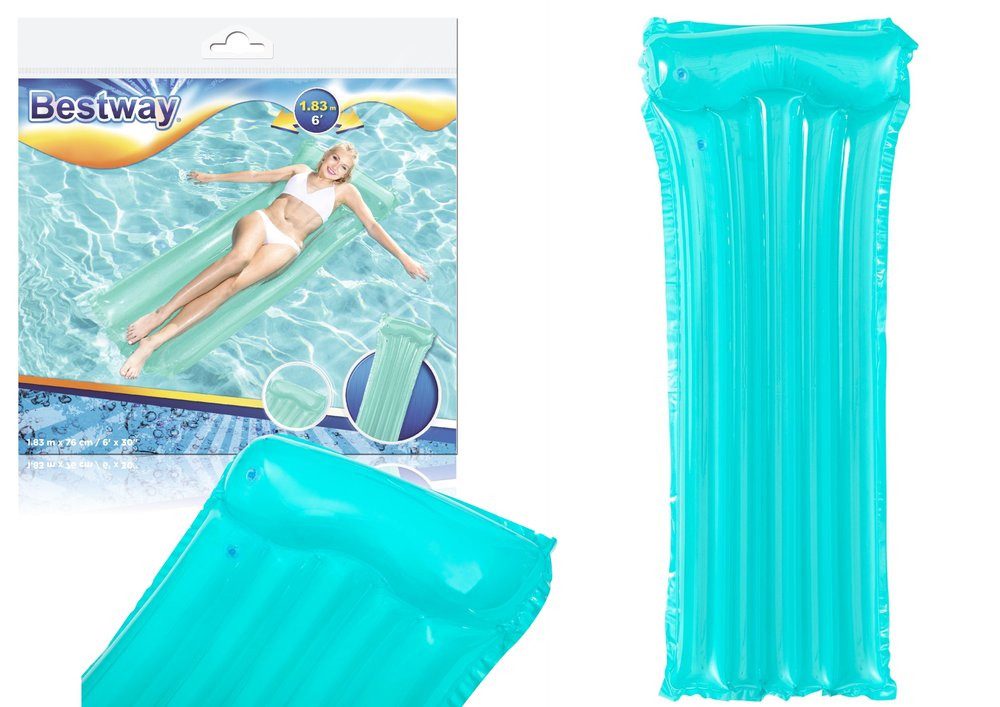 Luftmatratze Luftmatratze zum Schwimmen Blau 183 x 76 cm Bestway 44013