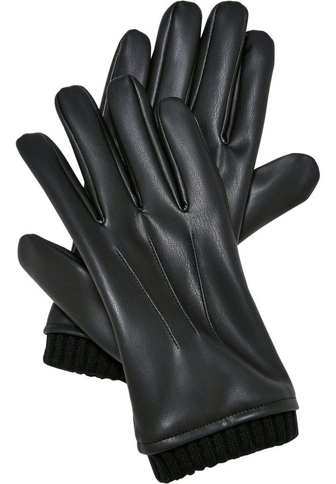 URBAN CLASSICS Baumwollhandschuhe Unisex Synthetic Leather Basic Gloves