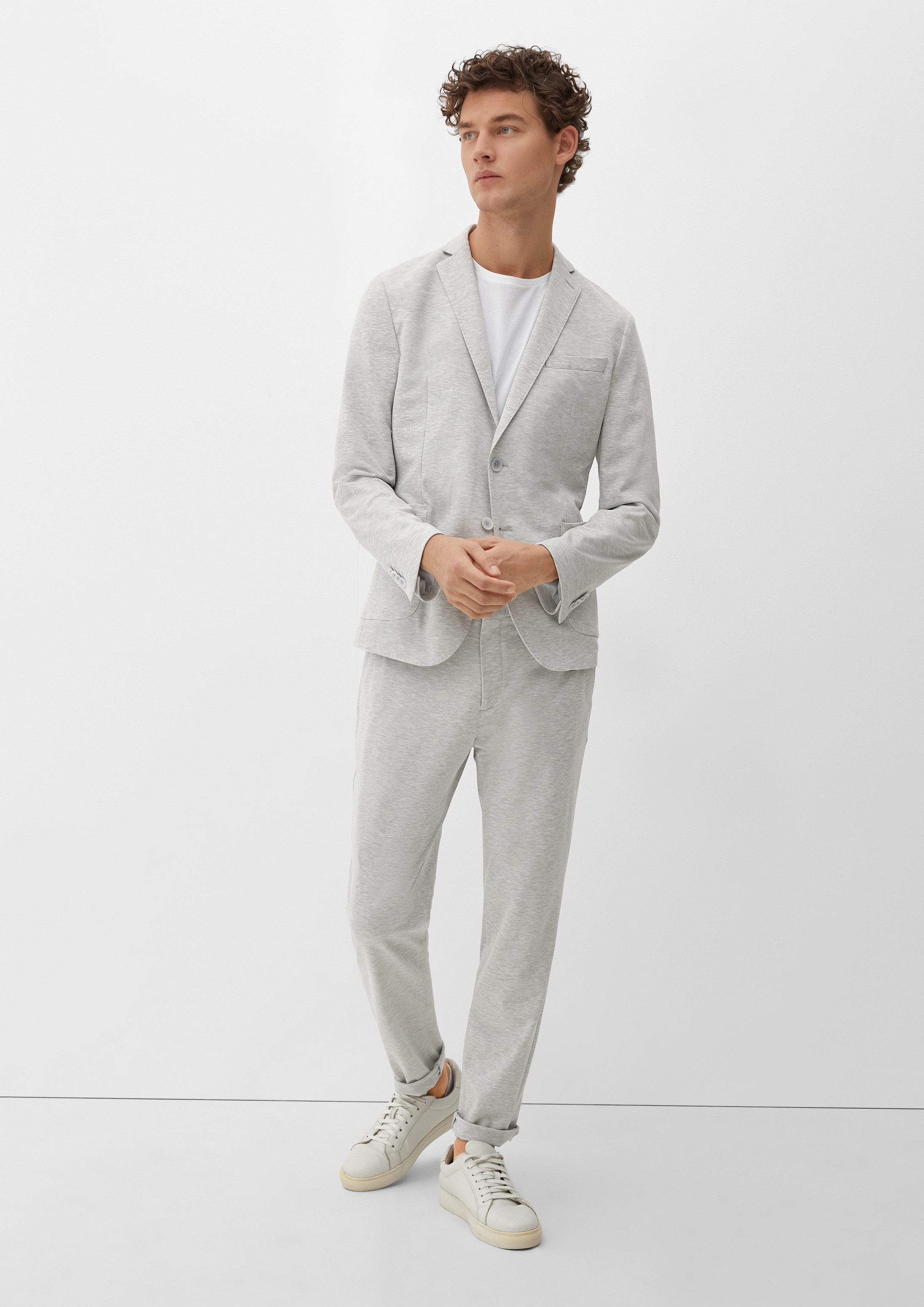 s.Oliver Chinos Hose S.OJOGG Slim: Joggsuit-Hose aus Stretch-Jersey