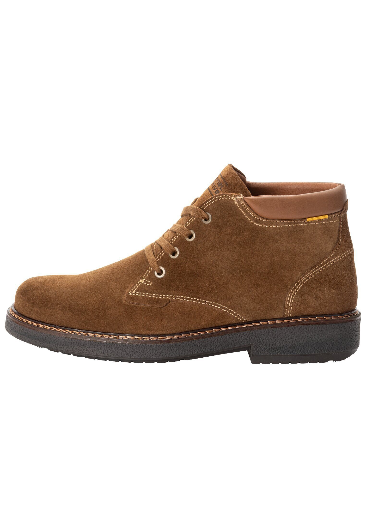 aus Veloursleder Schnürschuh