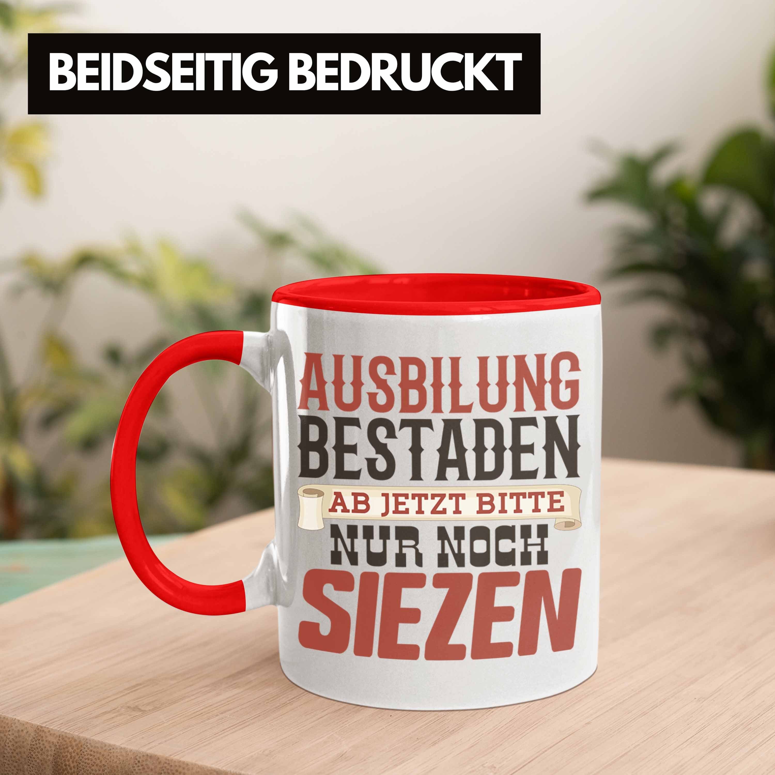 Tasse Tasse Bestanden Trendation Ausbildung Bestande Rot Geschenkidee - Trendation Geschenk