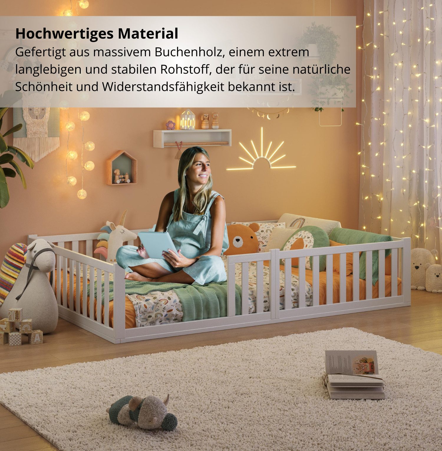 Alavya Home® Einzelbett Bodenbett TITAN aus günstig online kaufen