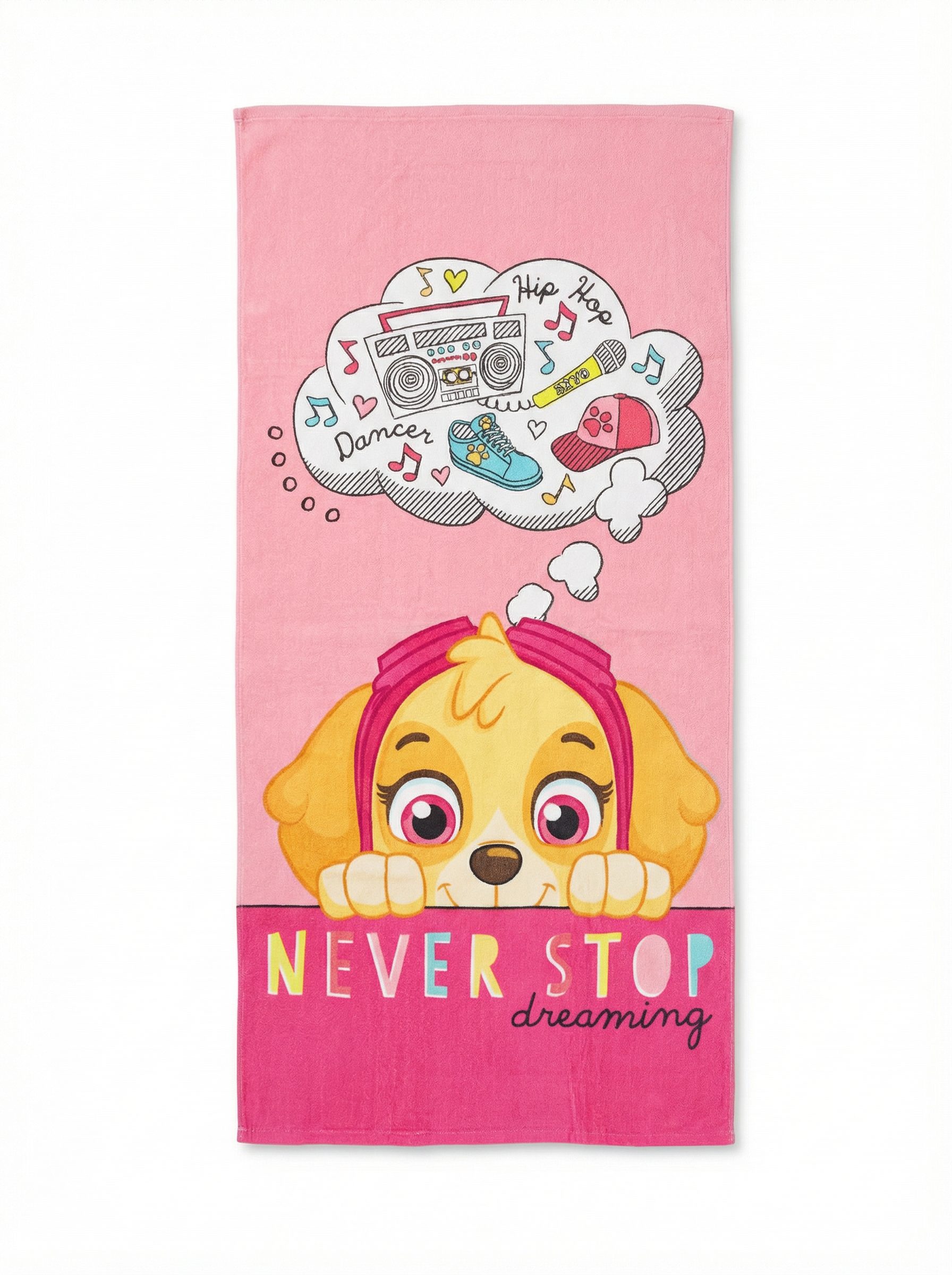 PAW PATROL Strandtuch Paw Patrol Skye Mädchen Mikrofaser Strandtuch Badetuch 70x140 cm
