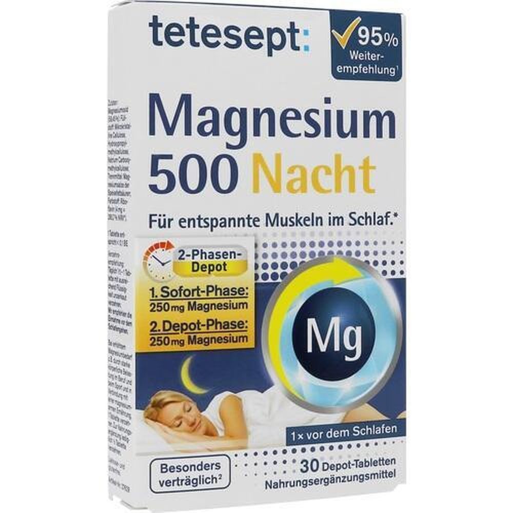Tetesept TETESEPT Magnesium 500 Nacht Tabletten 30 Stück Tabletten