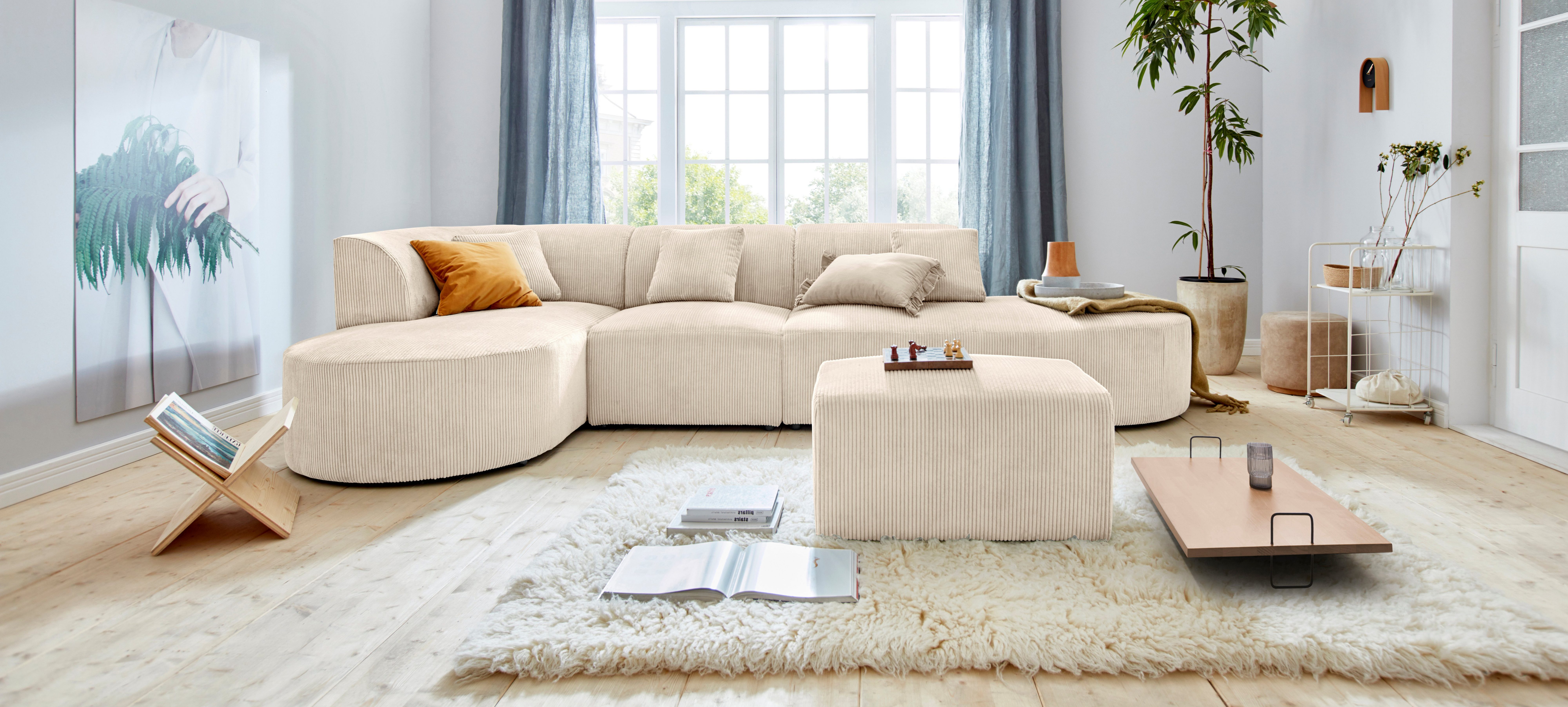 OTTO home Ecksofa Alesund L-Form, bestehend aus Modulen, auch einzeln erhältllich, miteinander verbunden