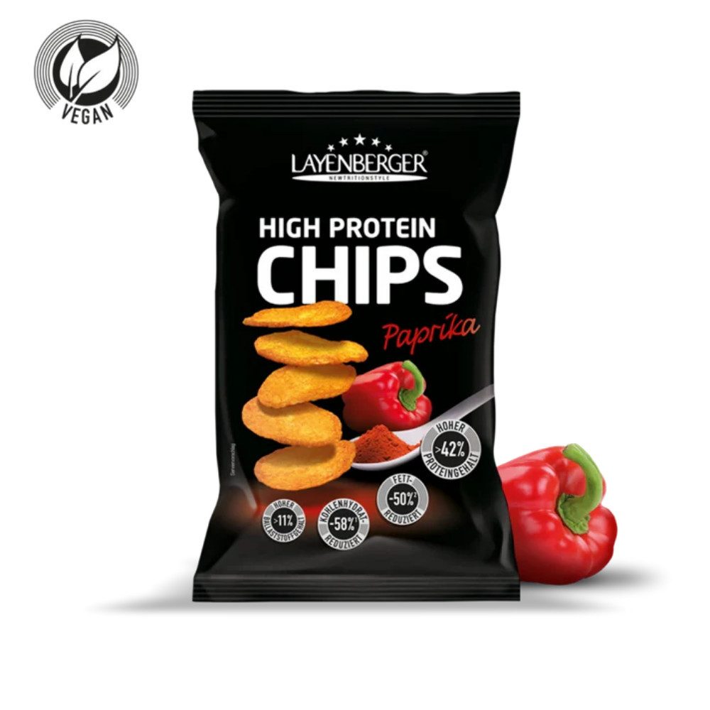 Layenberger Nutrition Group High Protein Paprika Chips, 5 er Tray à 75 g