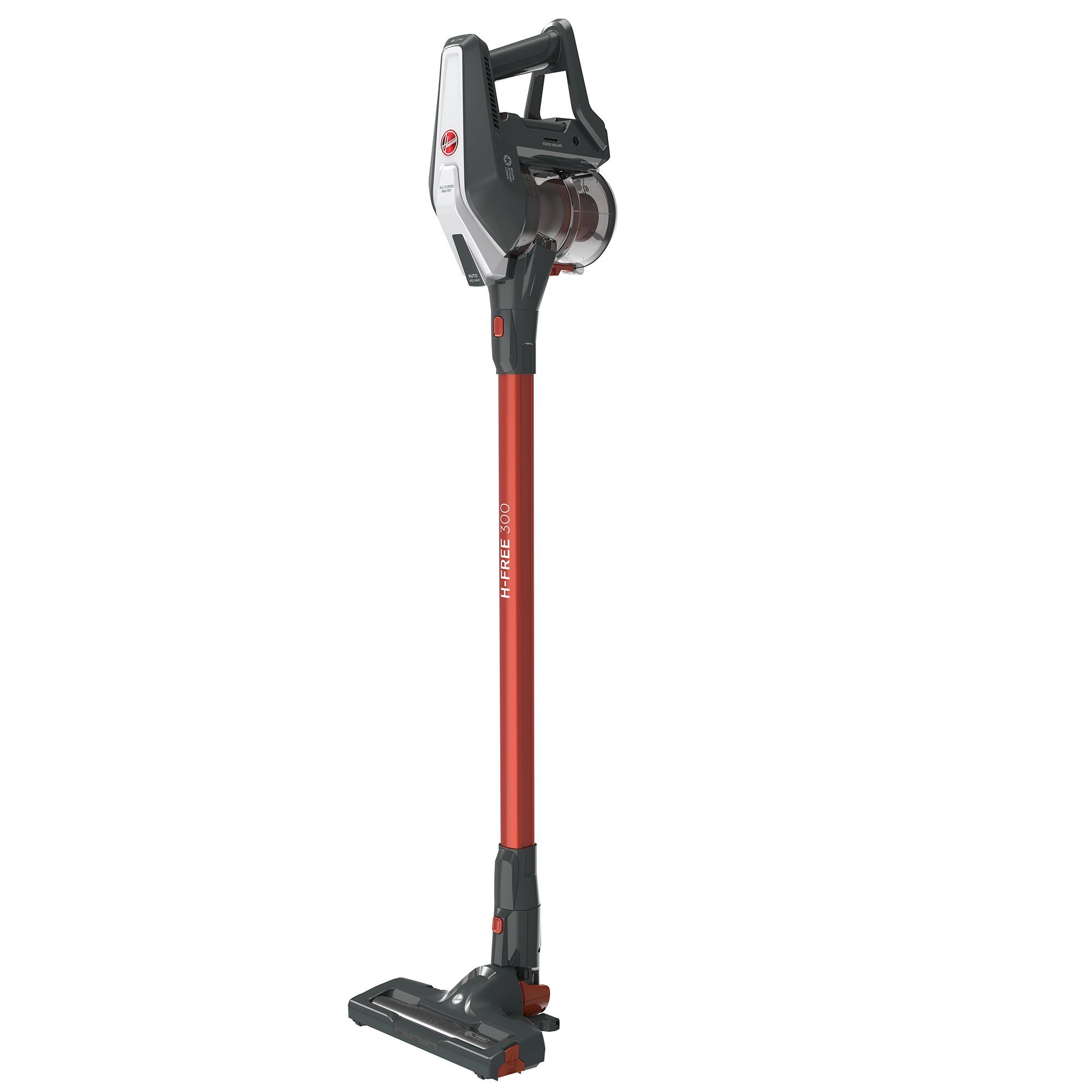 Hoover Akku-Hand-und Stielstaubsauger HF322AFP beutellos, 011, Beleuchtung, Aufladezeit Dual LED Schnelle