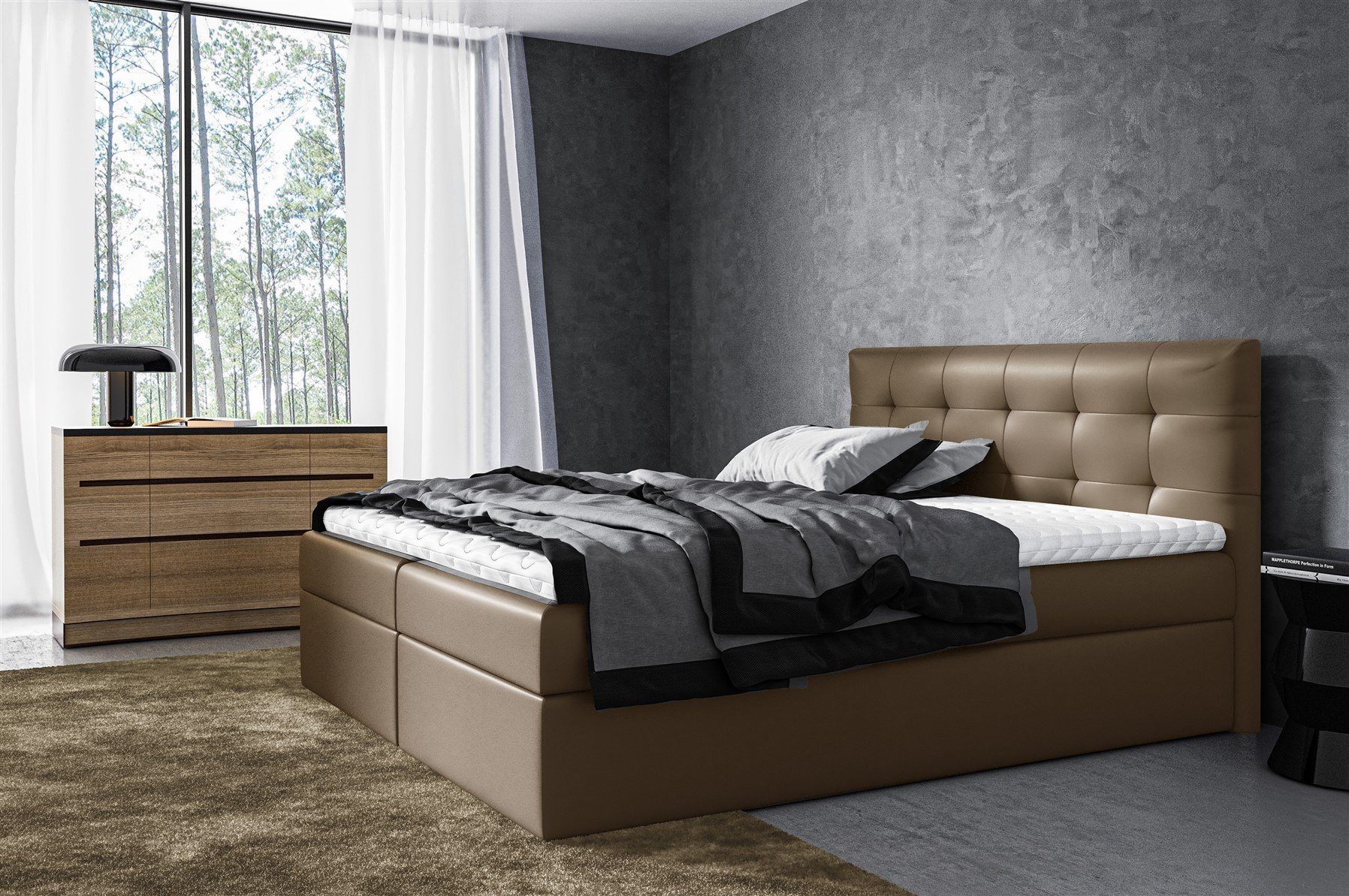 Fun Möbel Boxbett Schlafzimmerbett VIDE XL günstig online kaufen