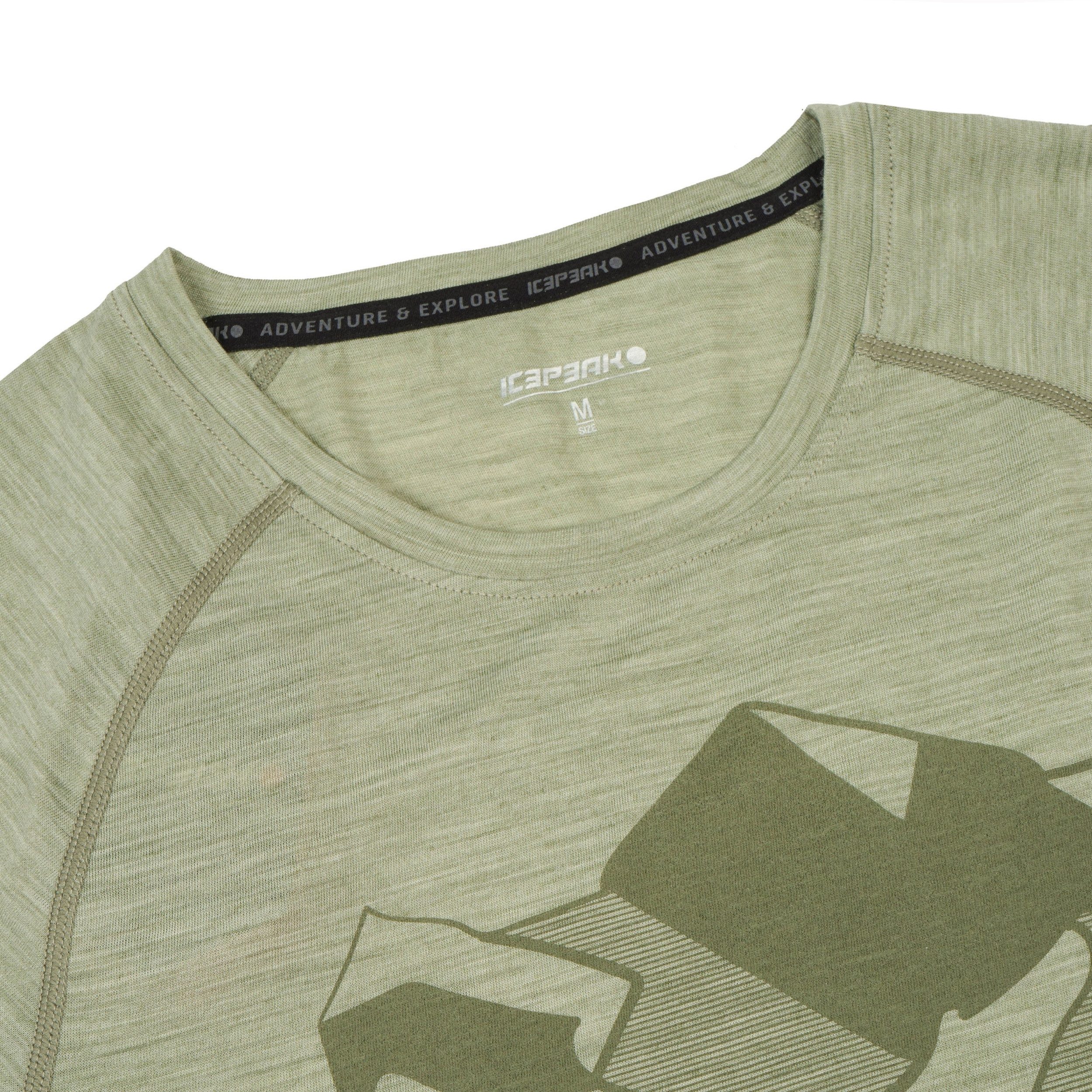 Icepeak Kurzarmshirt ICEPEAK BARCLAY HELLGRÜN