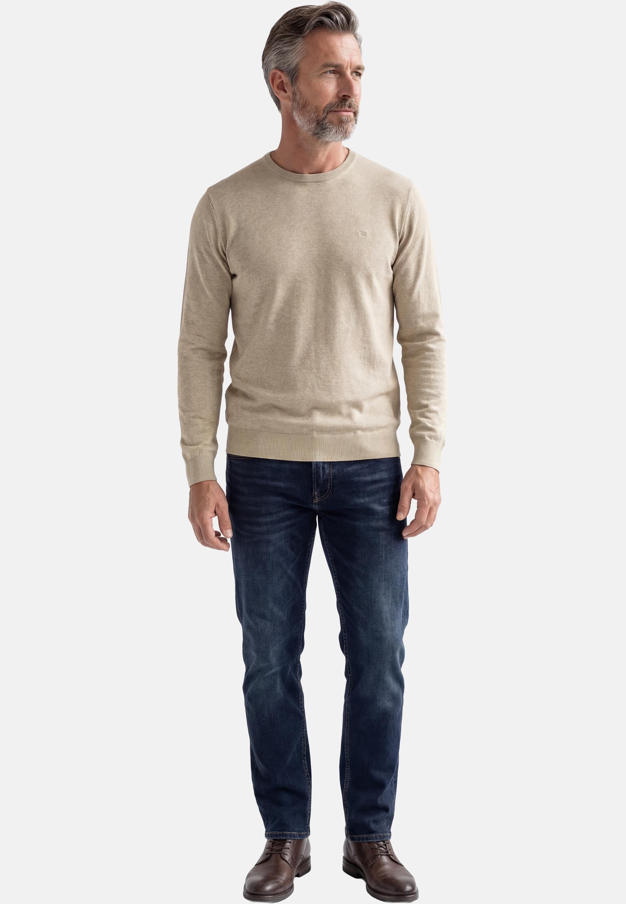 Redmond Rundhalspullover Basic (1-tlg) Pullover - Baumwolle - Atmungsaktiv - Weicher Feinstrick