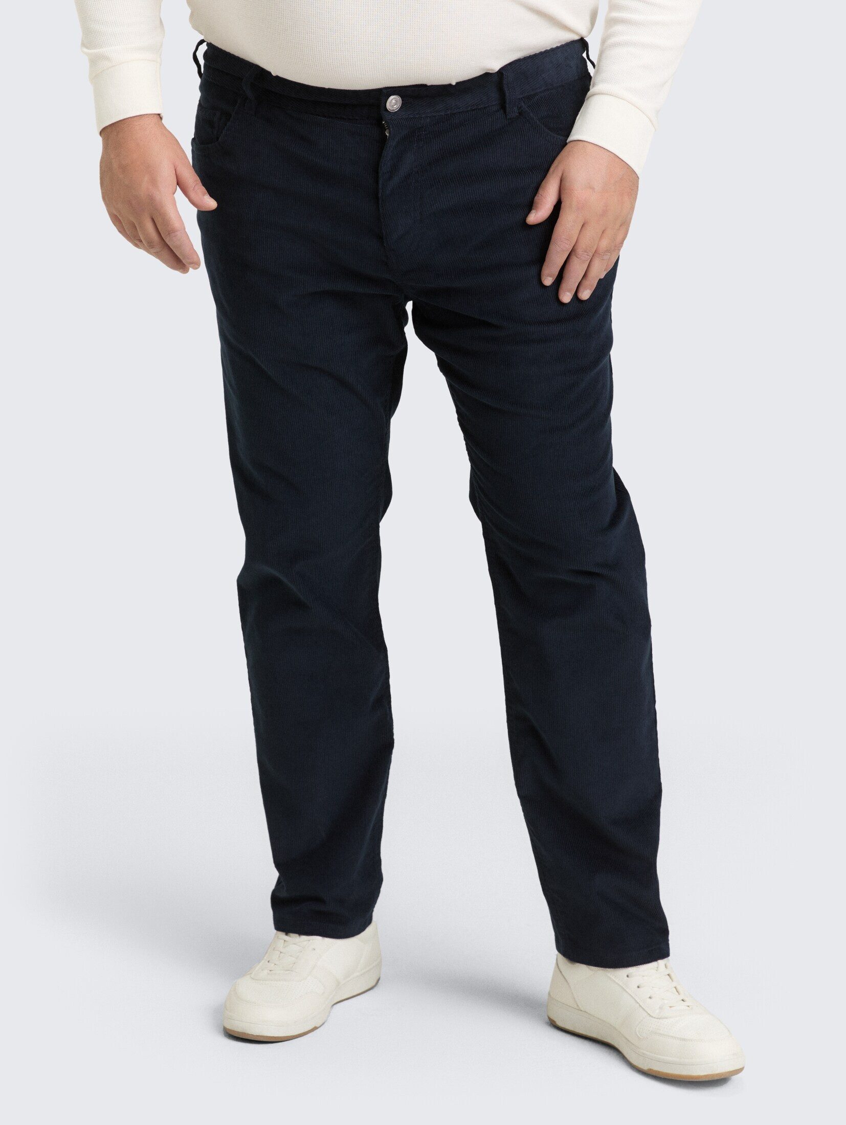TOM TAILOR PLUS Chinohose Hosen & Chino Plus Size - Regular Fit Cordhose günstig online kaufen