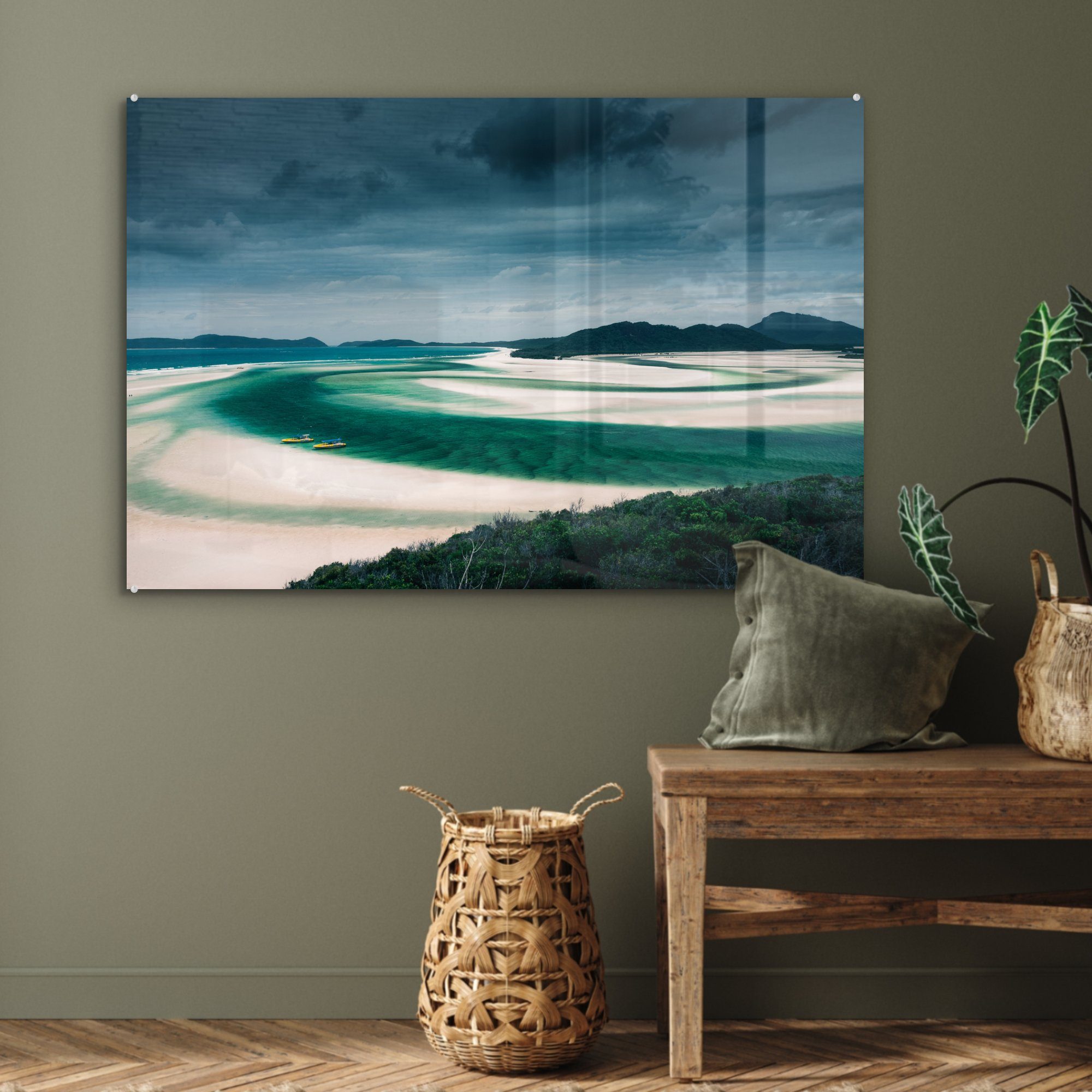 Acrylglasbild St), Wohnzimmer Acrylglasbilder Reef, MuchoWow am Barrier & Whitsunday-Inseln (1 Great Die Schlafzimmer