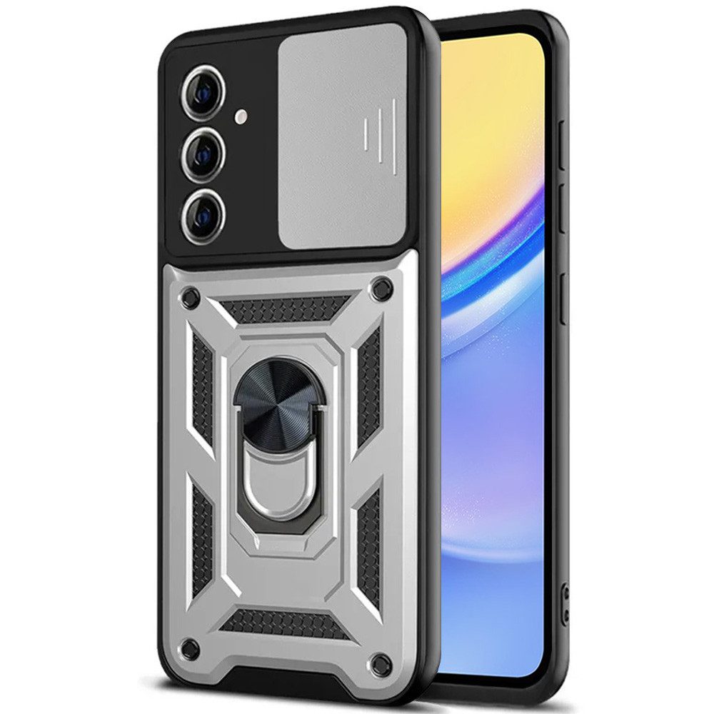 FITSU Handyhülle Handyhülle für Samsung Galaxy A15 Hülle Outdoor Case 6,5 Zoll, Robuste Handyhülle stabile Schutzhülle Cover Case mit Kamera Slider