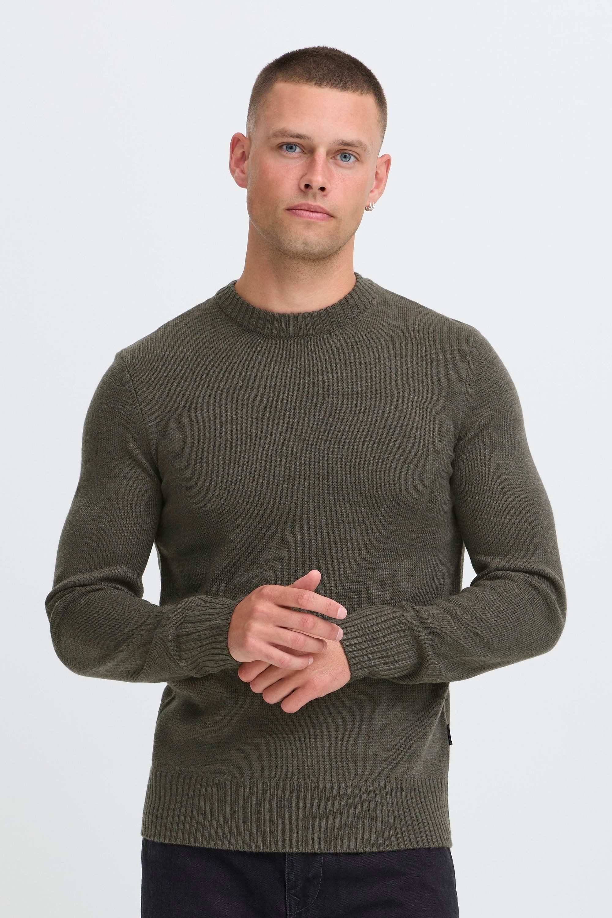 Blend Strickpullover BHRyke Stilvoller Strickpullover mit Rippbündchen günstig online kaufen