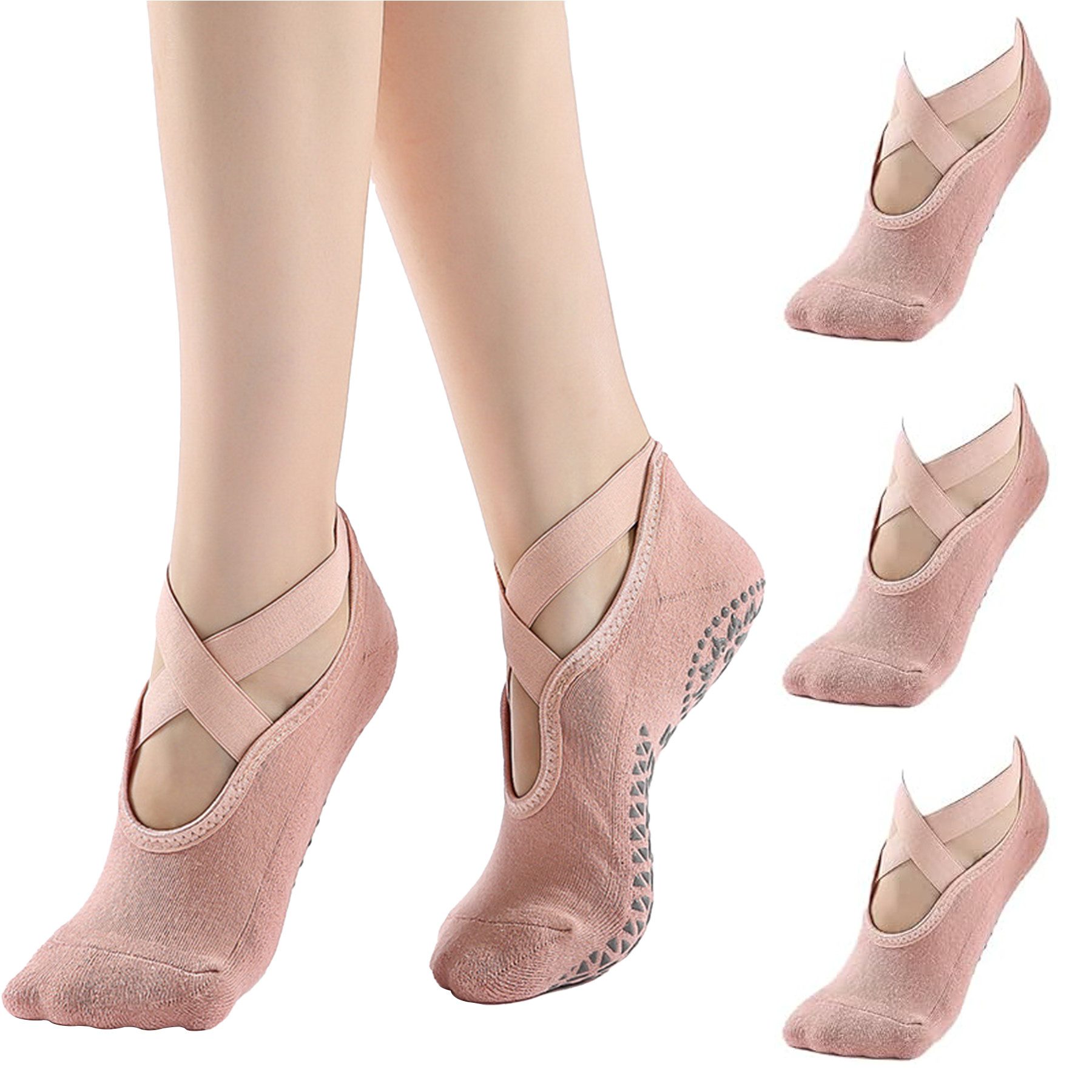 Mutig Sportsocken 3 Paar Yoga Socken, Antirutsch Socken, Rutschfeste Socken günstig online kaufen