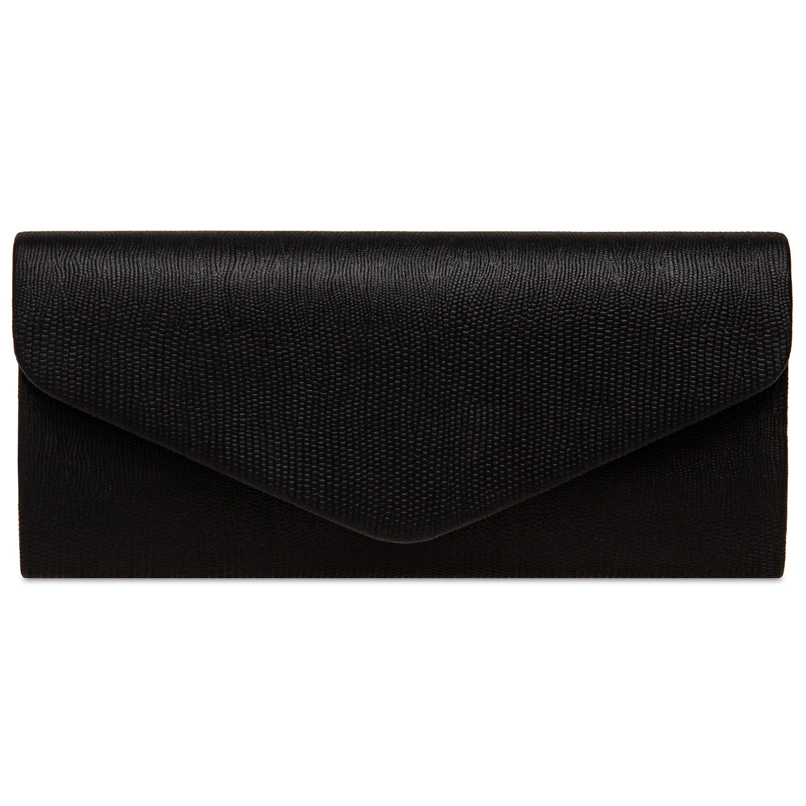 Caspar Clutch TA522 elegante Damen Snake Skin Glanz Abendtasche