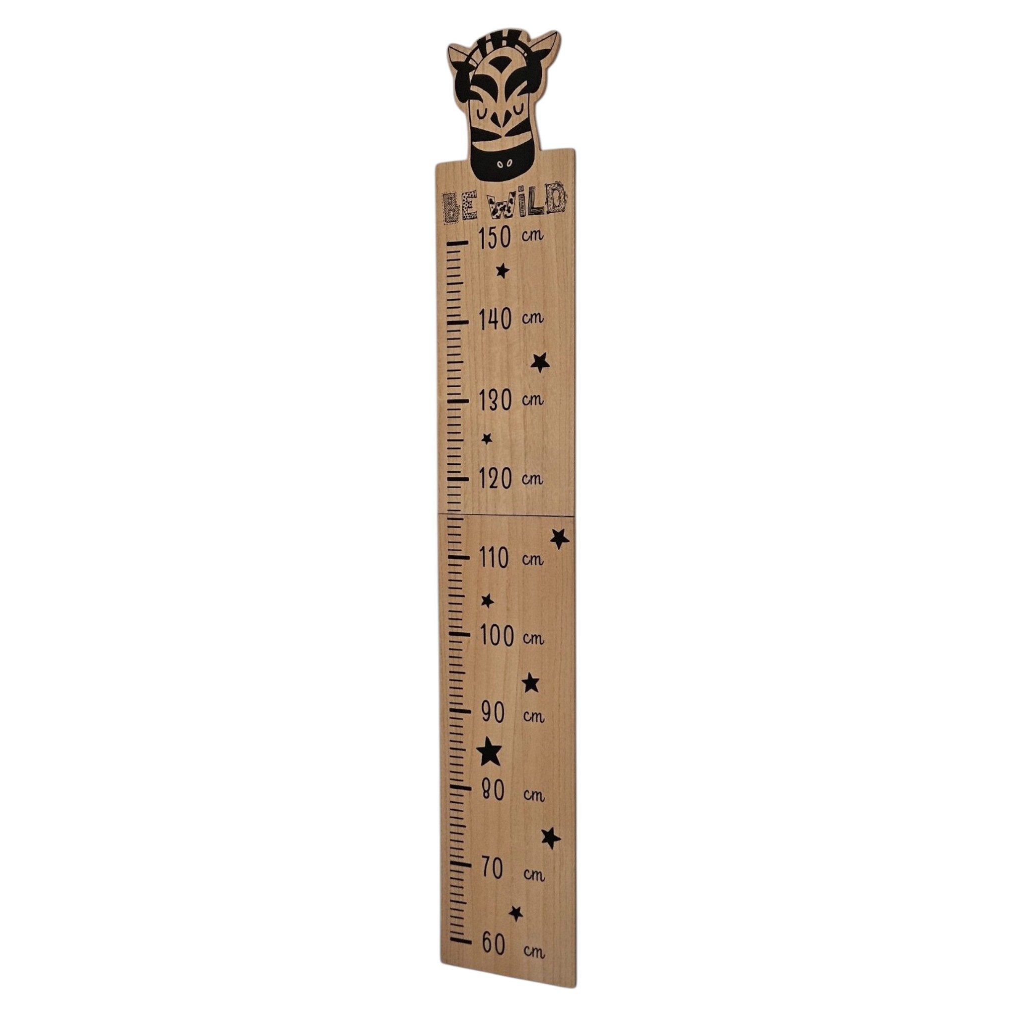 Meinposten Messlatte Messlatte Kinder Holz 60-150 cm Größenmesser Jungen und Mädchen (1-tlg)