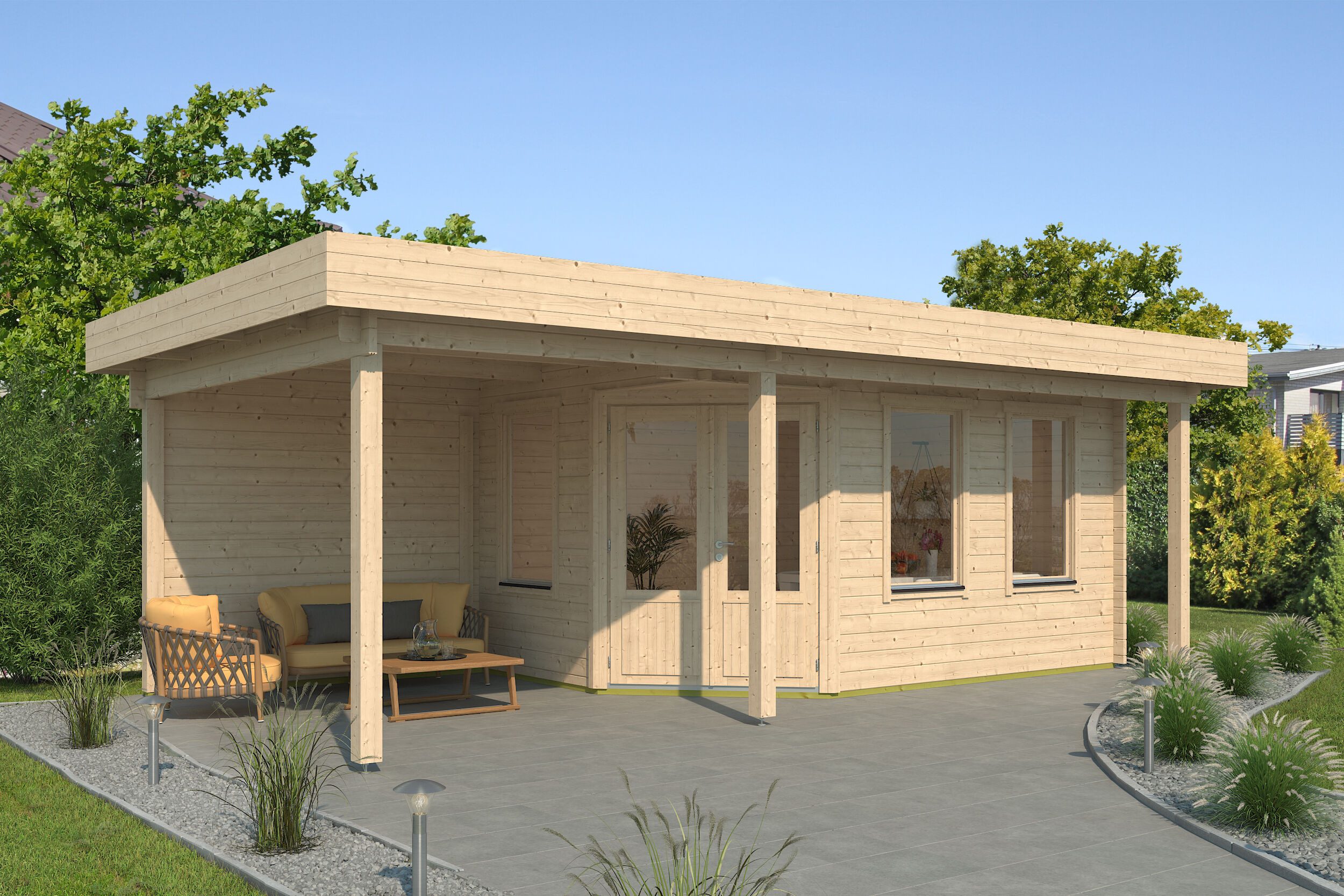Fjordholz Gartenhaus Nora 44 I Klassik