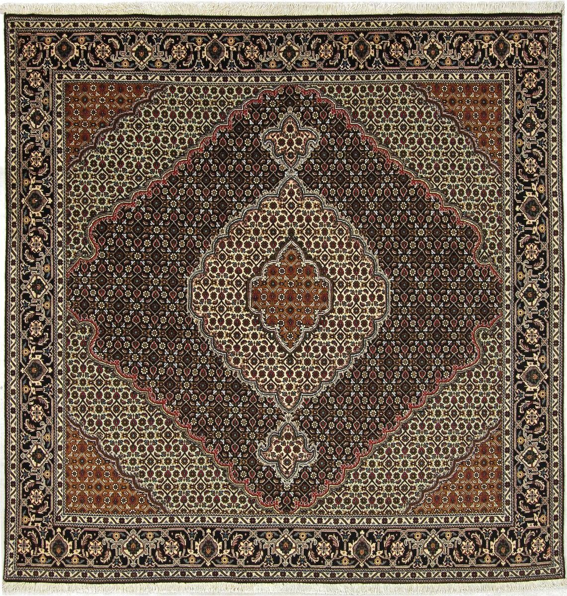 Orientteppich Täbriz Mahi 199x203 Handgeknüpfter Orientteppich / Perserteppich, Nain Trading, rechteckig, Höhe: 7 mm