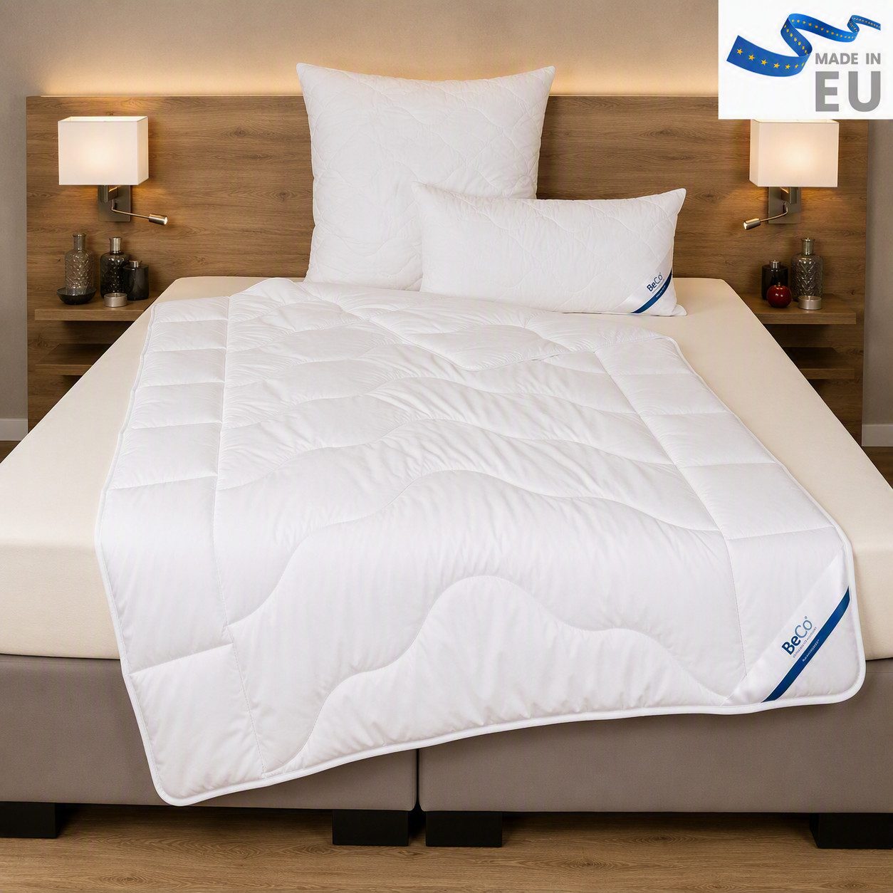 Beco Microfaserbettdecke Royal Soft "GOLD", warme Duo-Decke Testsieger 2019, Füllung: Polyester, Bezug: Microfaser