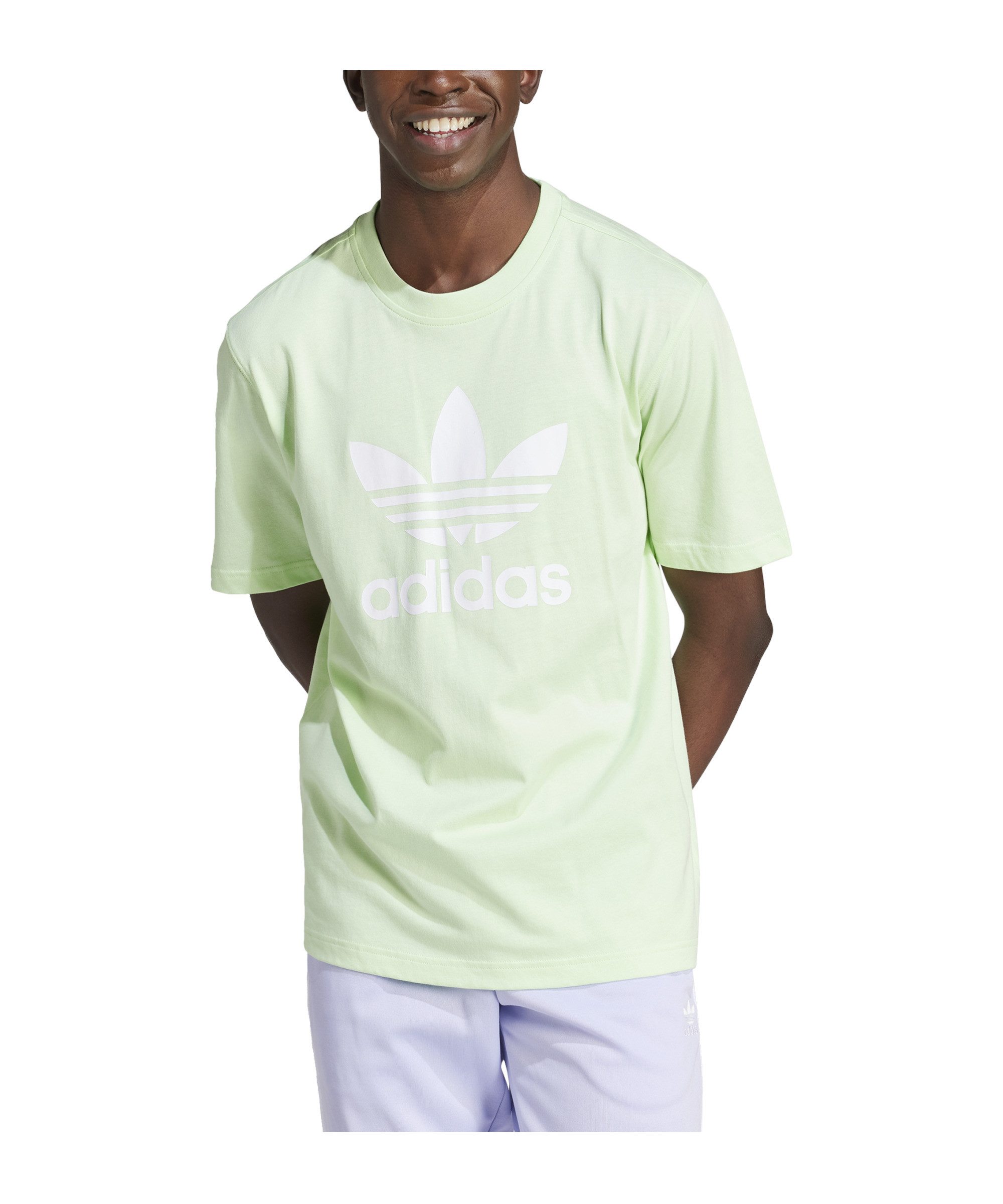 adidas Originals T-Shirt adidas Originals T-Shirt Weiß Kurzarm-Shirts Baumwolle