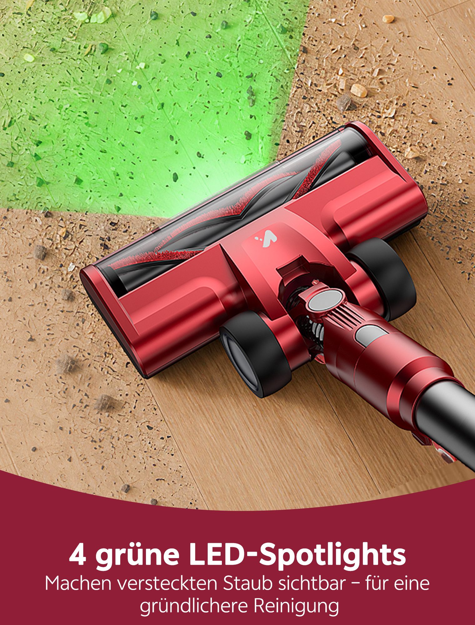 Vactidy Hand-und Stielstaubsauger C9 Staubsauger mit Kabel 7m/ 70kPa/ 650W/ 6-stufige Filterung, 650 W, beutellos, Staubsauger mit Kabel 7m/ 70kPa/ 650W/ 6-stuf – Bild 5 von 5