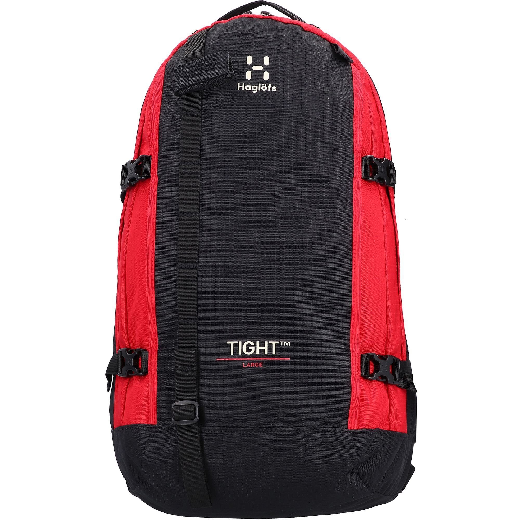 black/scarlet Polyester true Tight, red Rucksack Haglöfs