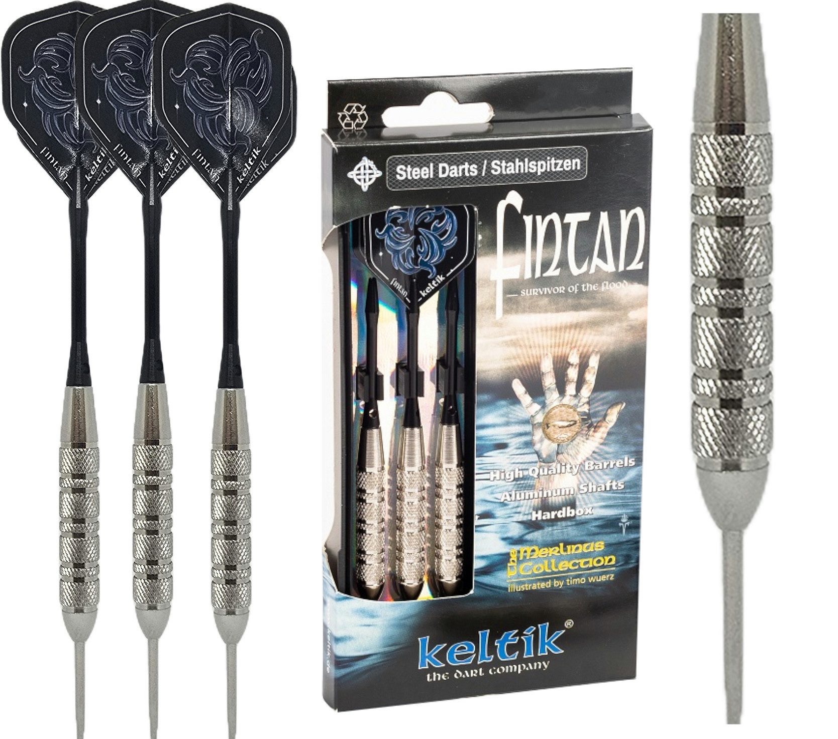 Dartpfeil Steeldart Steel Dart Pfeile Keltik Fintan 25 g