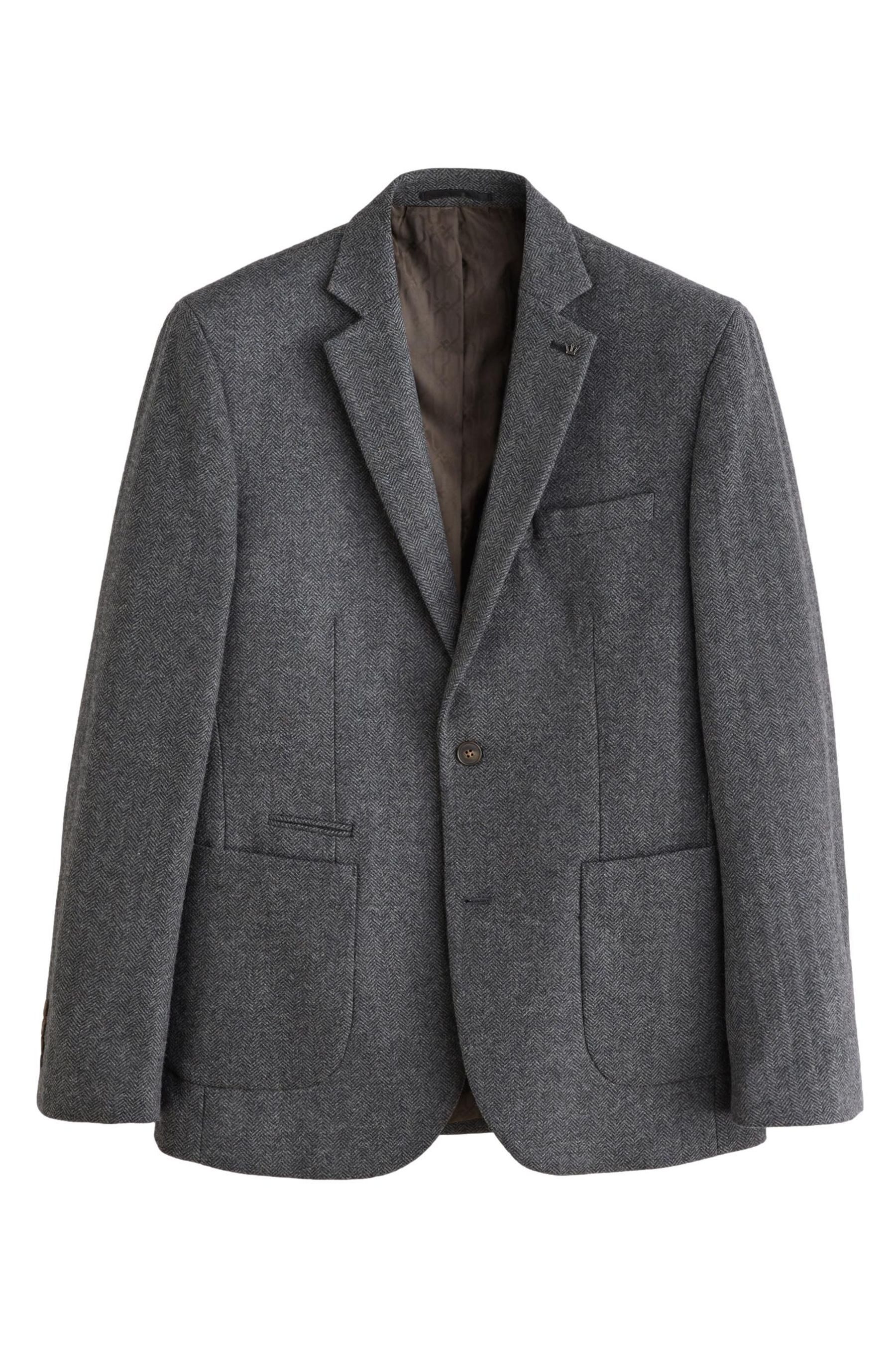 Next Sakko Signature Slim Fit Sakko mit Fischgrätmuster (1-tlg)