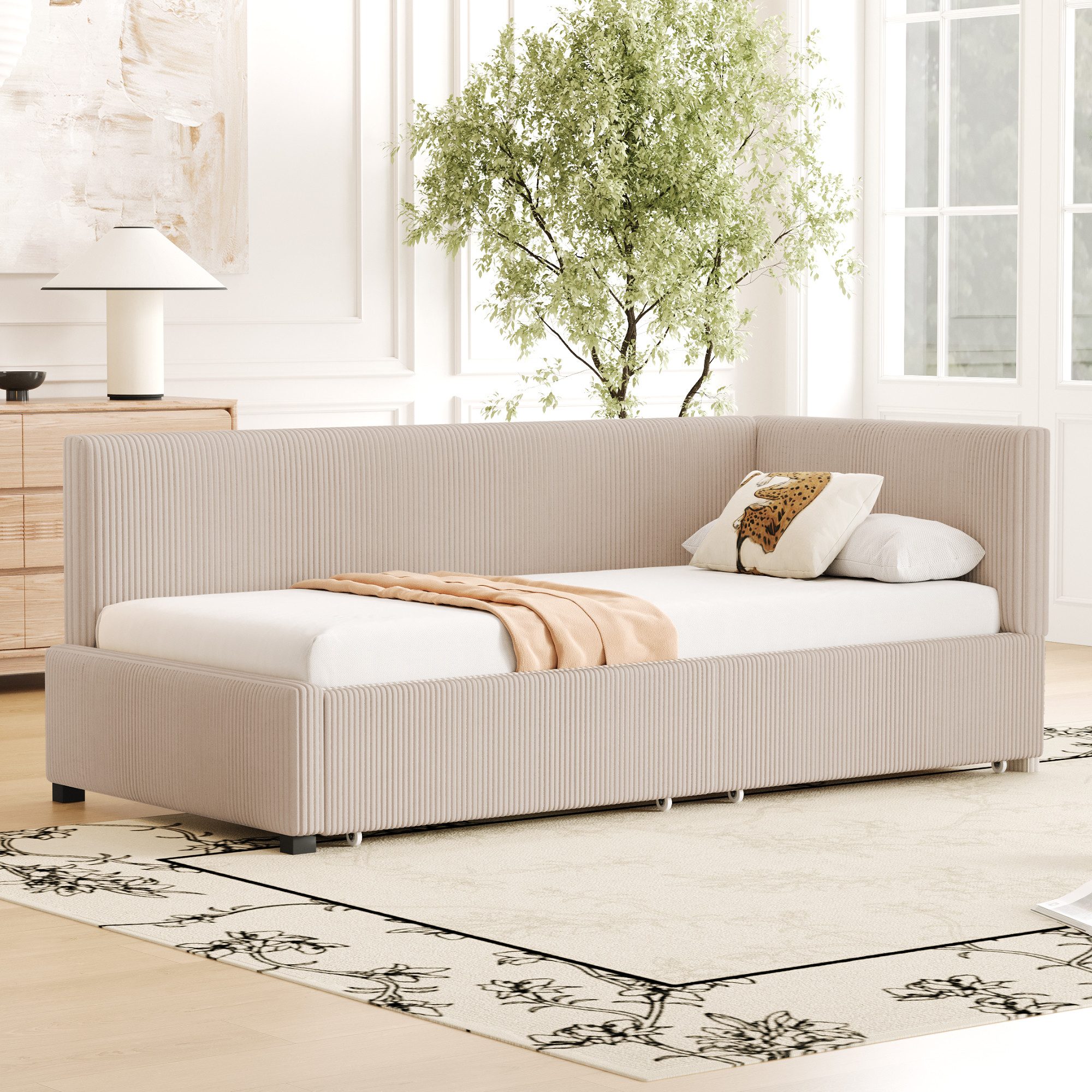 STILVORA Polsterbett Polsterbett 90×200 mit matratze,Bettgestell günstig online kaufen