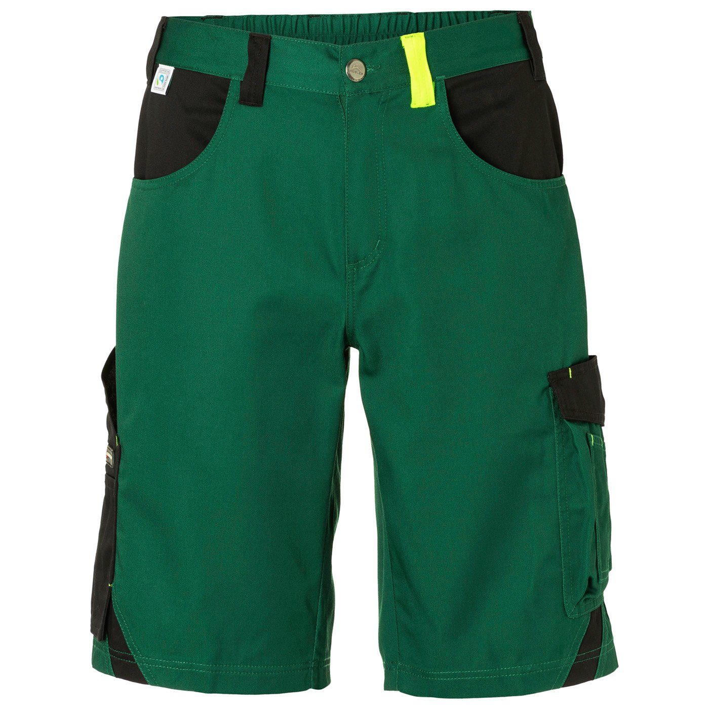 PULSE Shorts (1-tlg) moosgrün/schwarz ECO Klassische Gr.46-56 Shorts Kübler Arbeitsshorts,