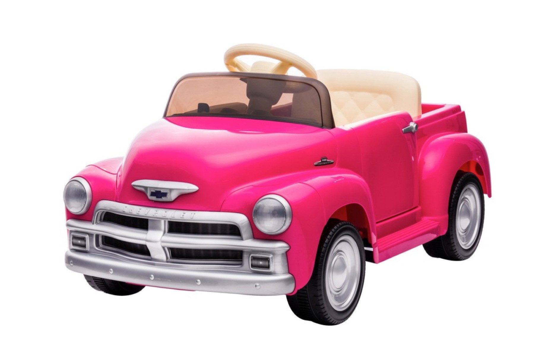 TPFLiving Elektro-Kinderauto Go-Kart mit EVA und Kunststoffreifen zum Driften, Belastbarkeit 30 kg, Kinderfahrzeug mit Soft-Start und Bremsautomatik - Farbe: pink