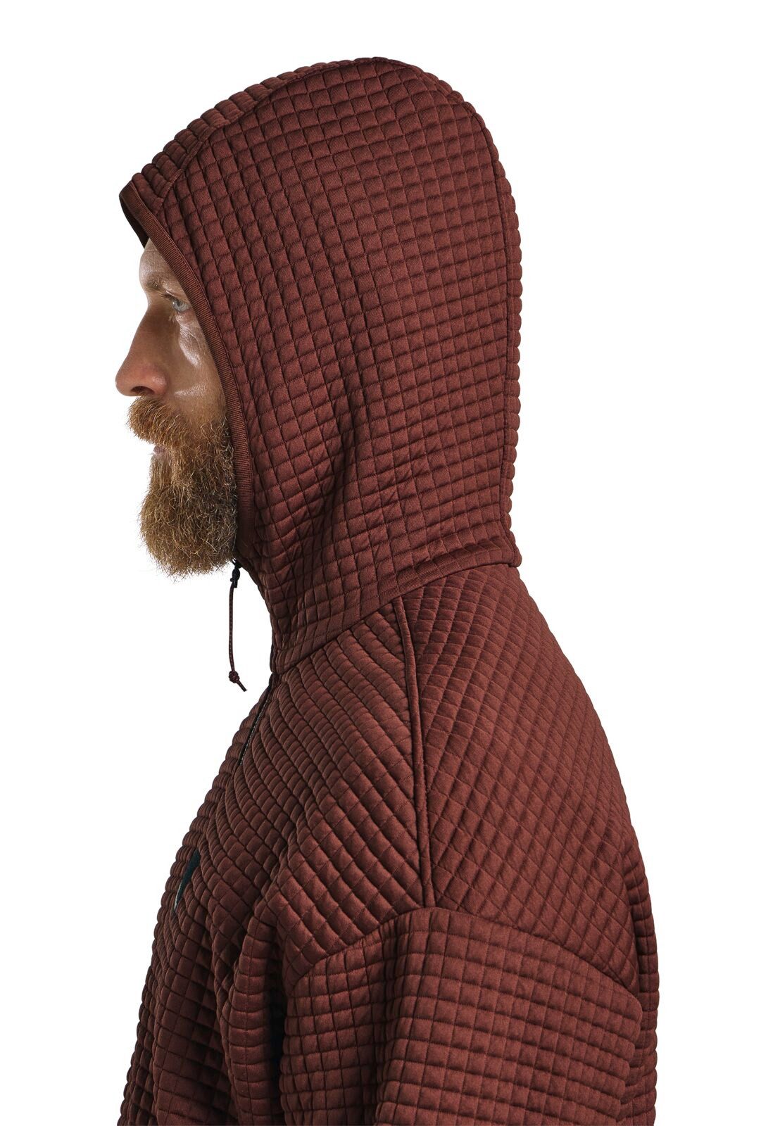 Jack Wolfskin Fleecejacke Mogari Hooded Full Zip (atmungsaktiv, Recyclingpolyester) braun Herren