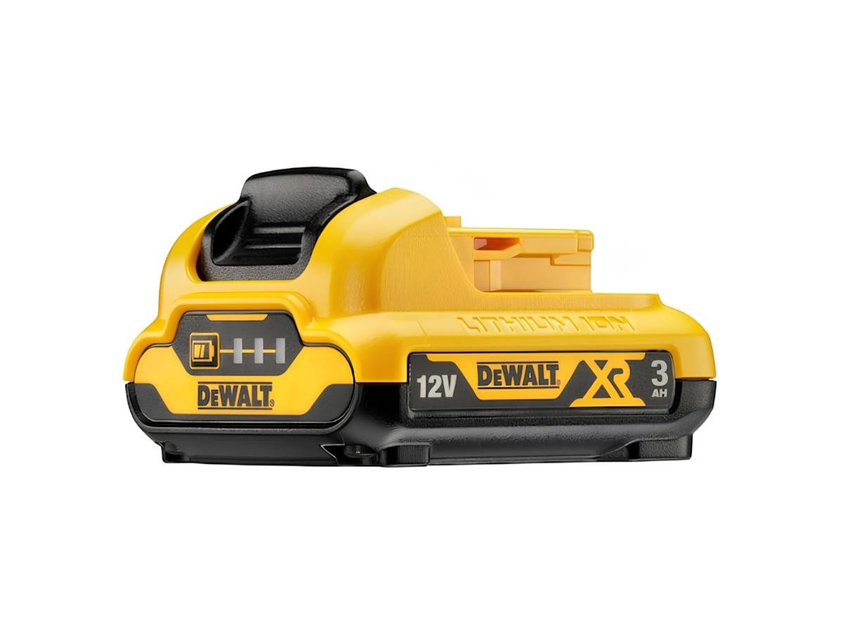 DeWalt XR Ersatz-Akku, 12V / 3Ah Akku (12 V), Kapazitätsanzeige, Überlastungsschutz, Überhitzungsschutz