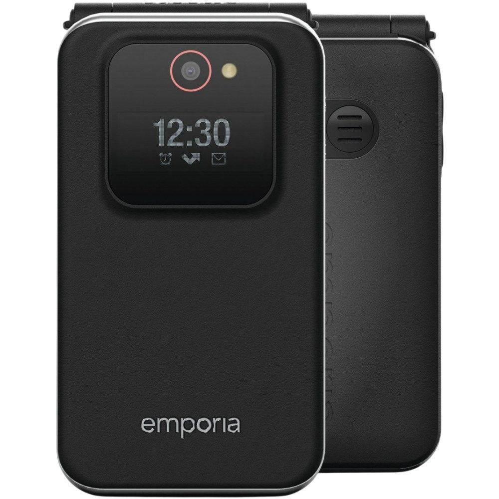 Emporia Joy - Seniorenhandy - schwarz Seniorenhandy (2,8 Zoll, Klapphandy für Senioren)