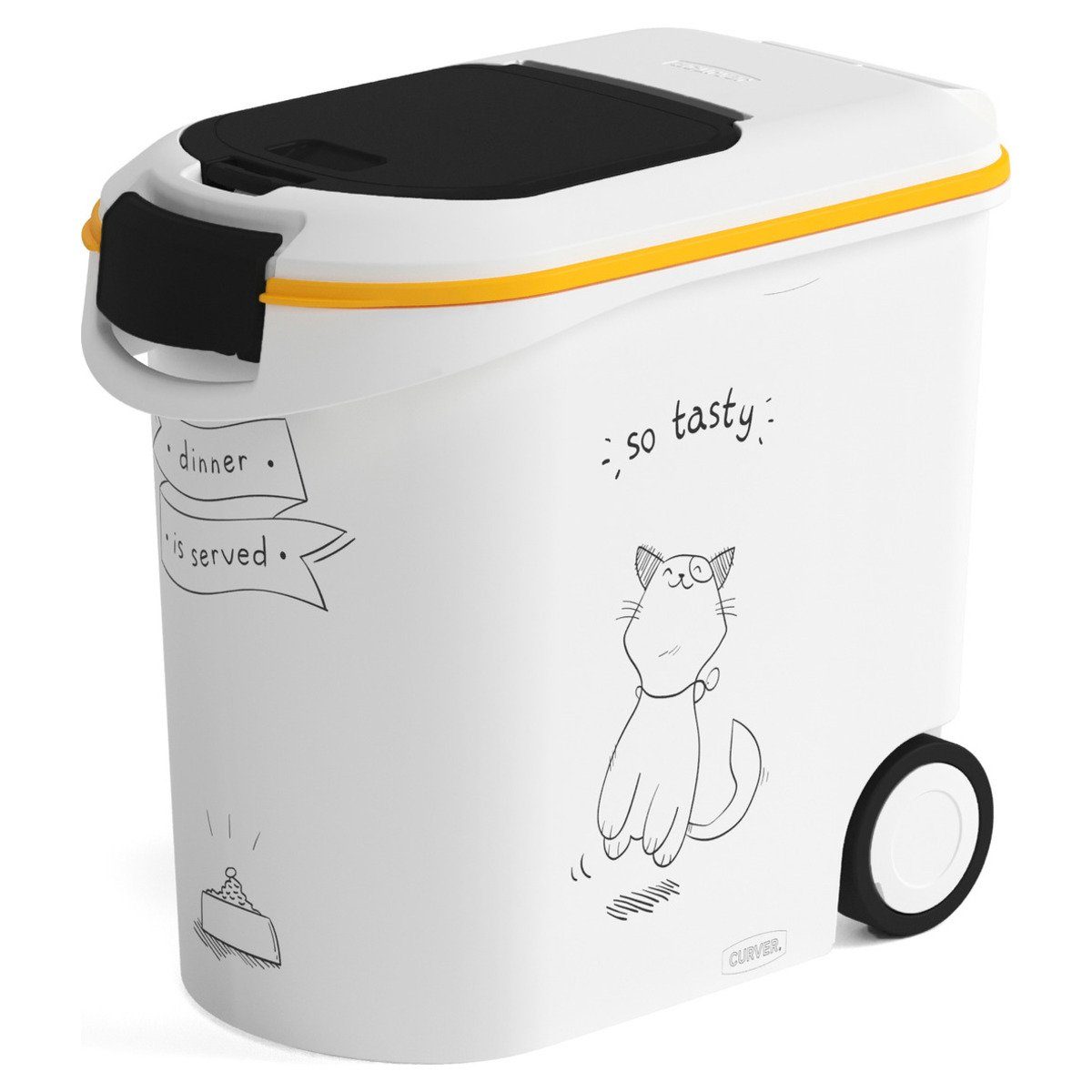 Curver Vorratsdose Futtercontainer Katze Dinner is served