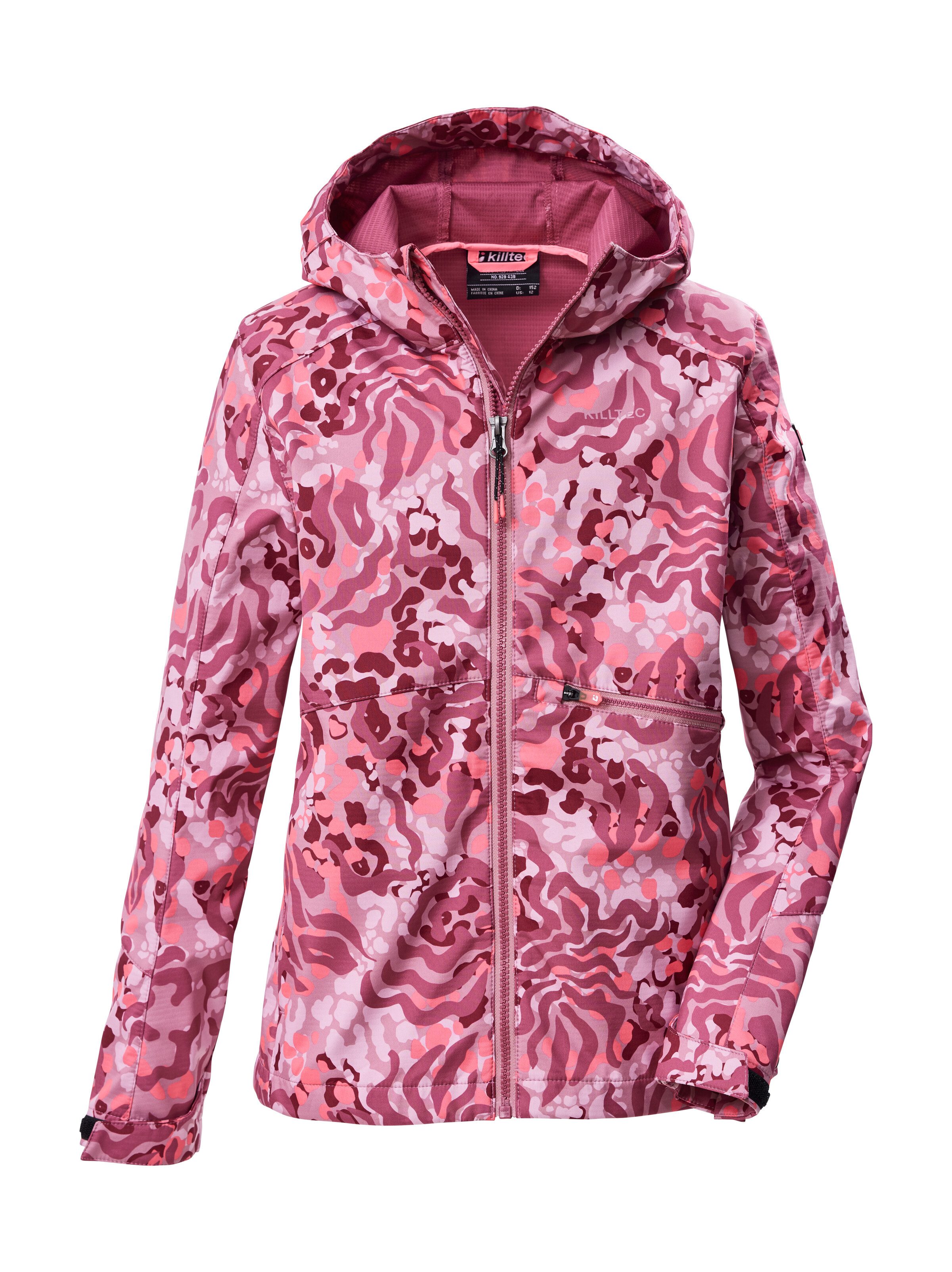 Killtec Softshelljacke KOS 154 GRLS SFTSHLL JCKT Wind- und wasserabweisende Kinderjacke mit buntem Print