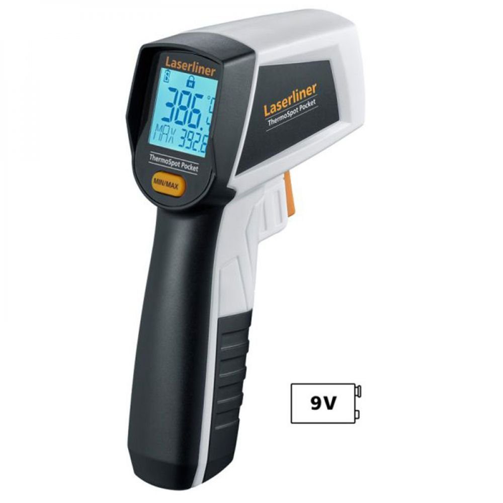 LASERLINER Laserwasserwaage Laserliner ThermoSpot Pocket Berührungsloses Infrarot-Temperaturmessg