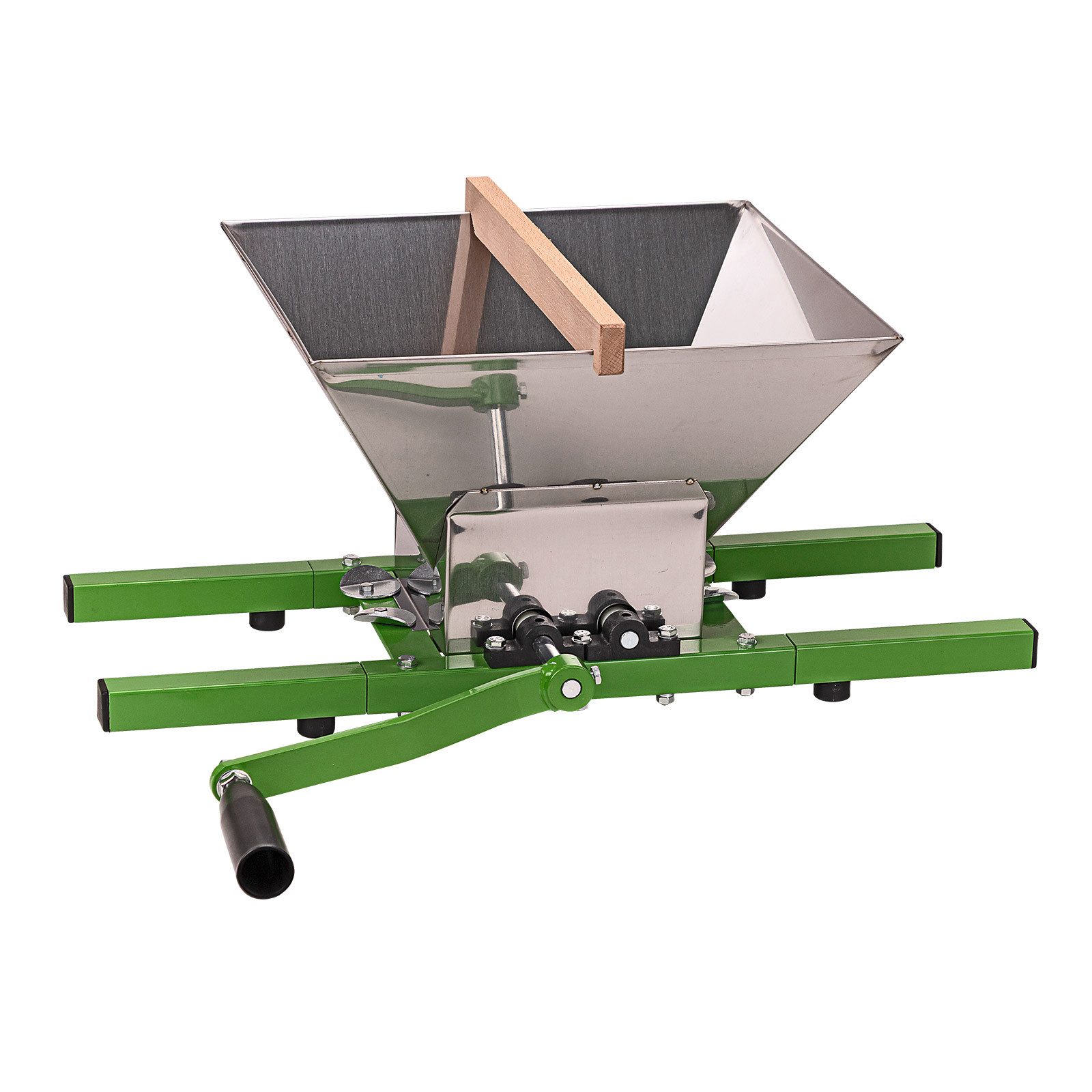 DEMA Entsafter Obstmühle Eco, 7 Liter, Edelstahl-Trichter mit Handkurbel