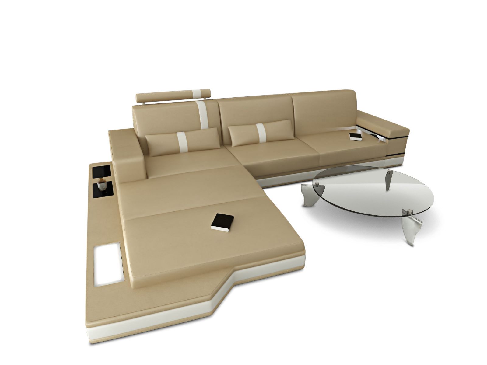 Sofa Dreams Ecksofa Ledercouch Leder Sofa günstig online kaufen