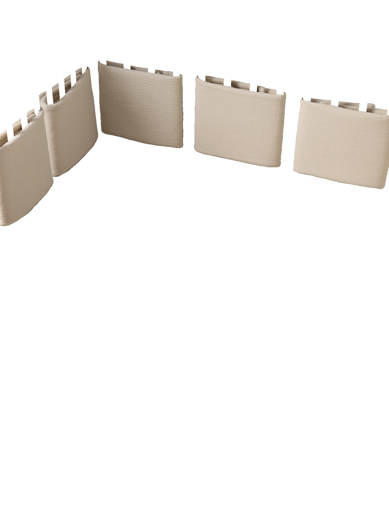 vertbaudet Bettumrandung Baby Bettumrandung/Laufgitterpolster aus Musselin günstig online kaufen